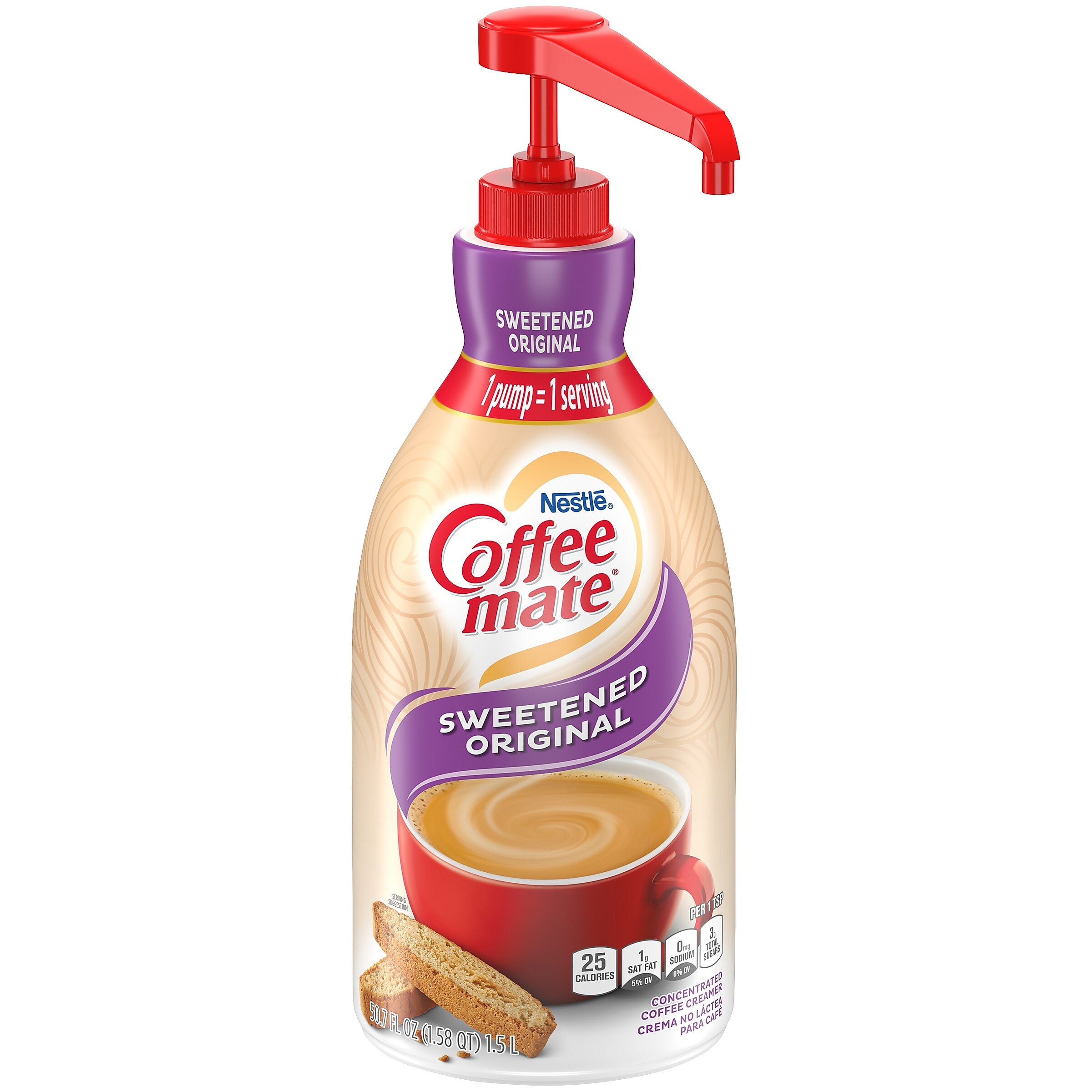 Coffee mate Sweetened Original Liquid Creamer, 50.7 oz.