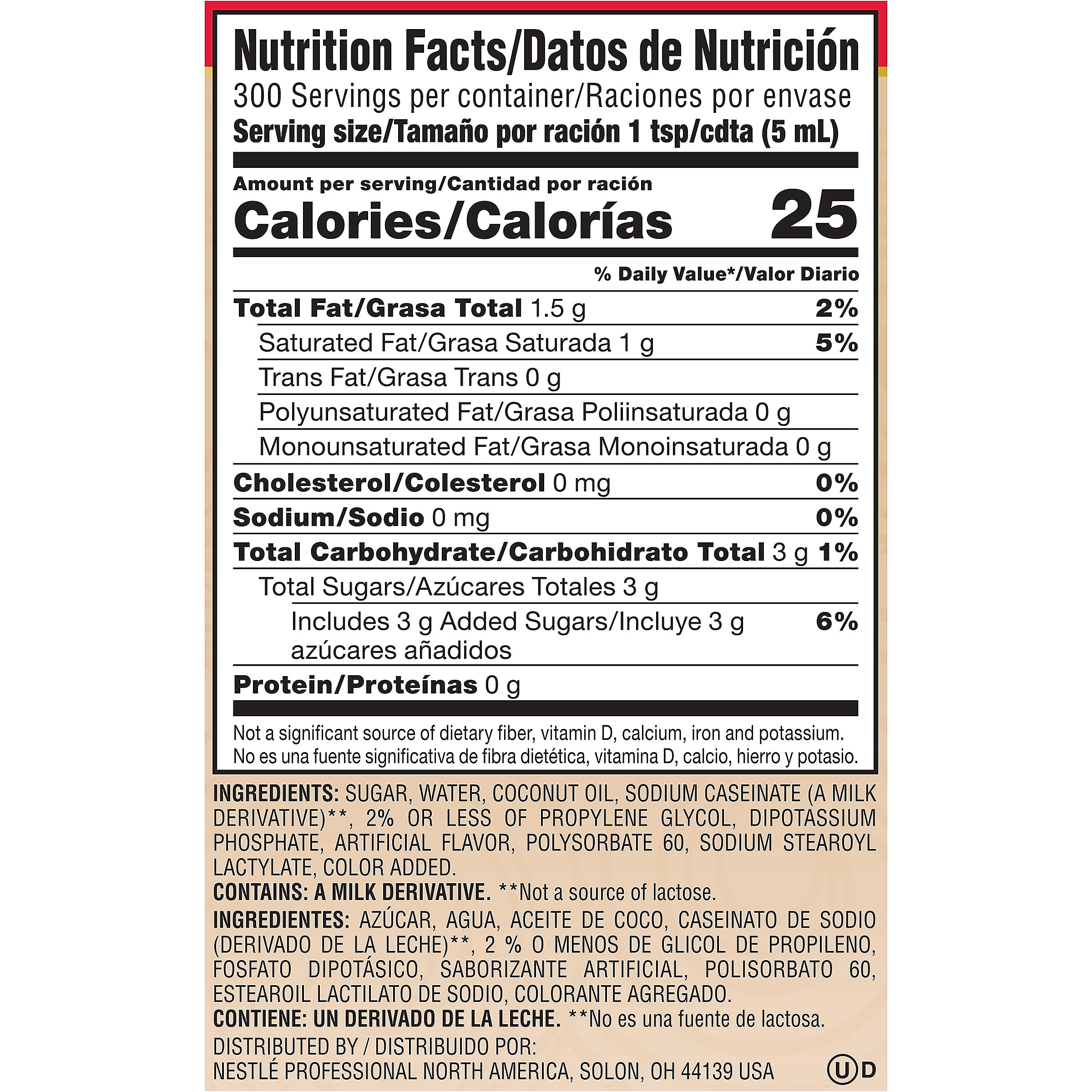 Coffee mate Sweetened Original Liquid Creamer, 50.7 oz.