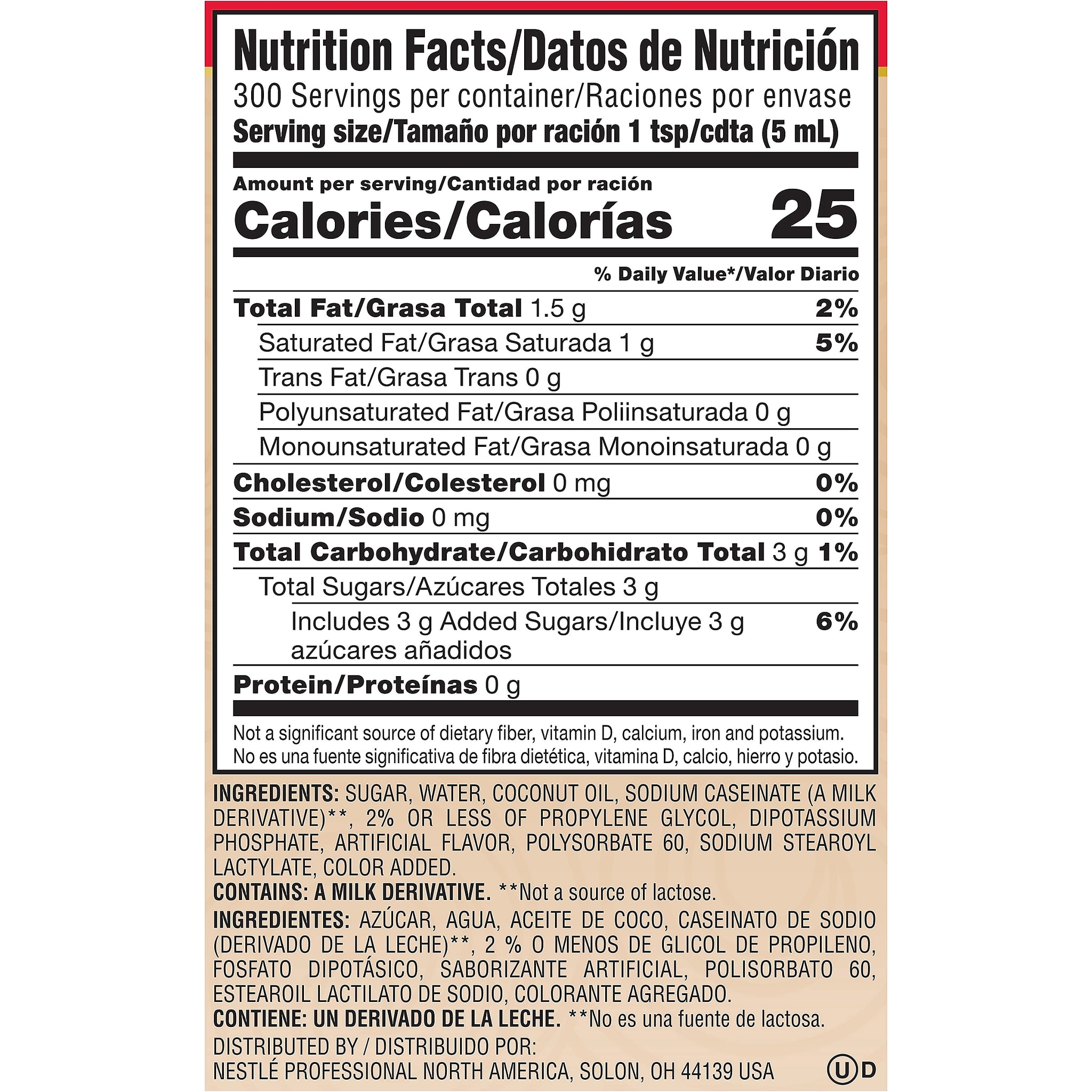 Coffee mate Sweetened Original Liquid Creamer, 50.7 oz.