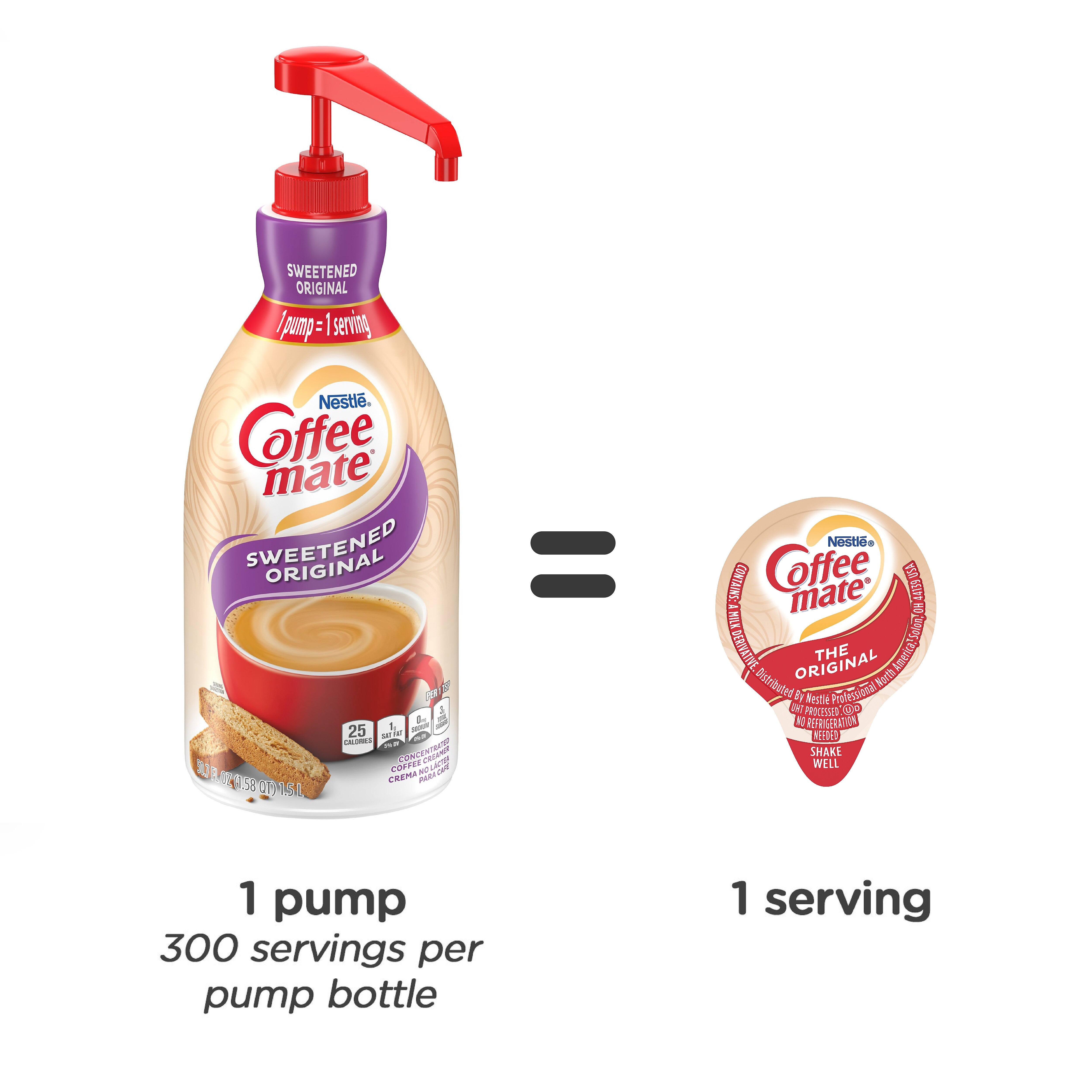 Coffee mate Sweetened Original Liquid Creamer, 50.7 oz.