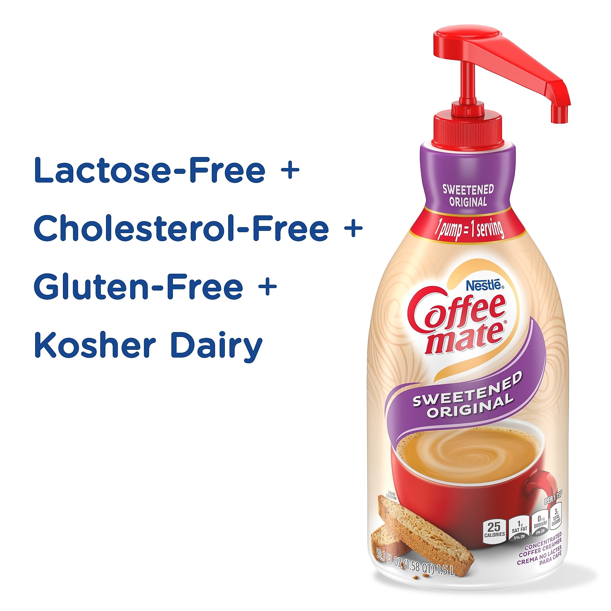 Coffee mate Sweetened Original Liquid Creamer, 50.7 oz.