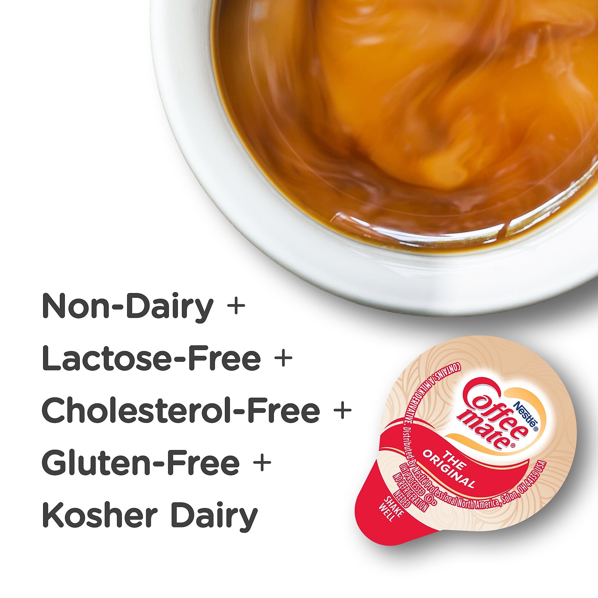 Coffee mate Variety Pack Original/French Vanilla/Hazelnut Liquid Creamer, 0.38 oz., 150/Carton
