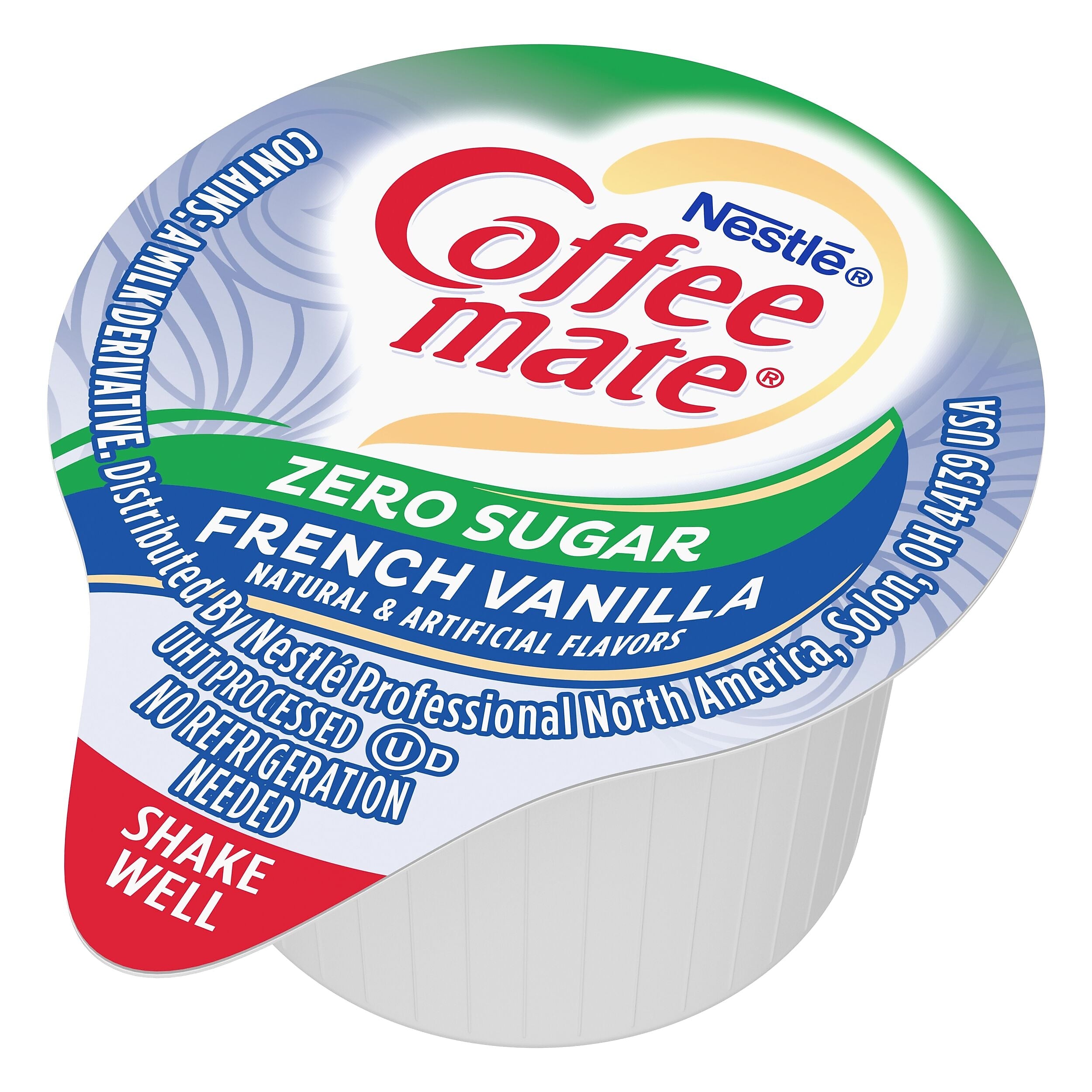 Coffee mate Zero Sugar French Vanilla Liquid Creamer, 0.375oz., 50/Box