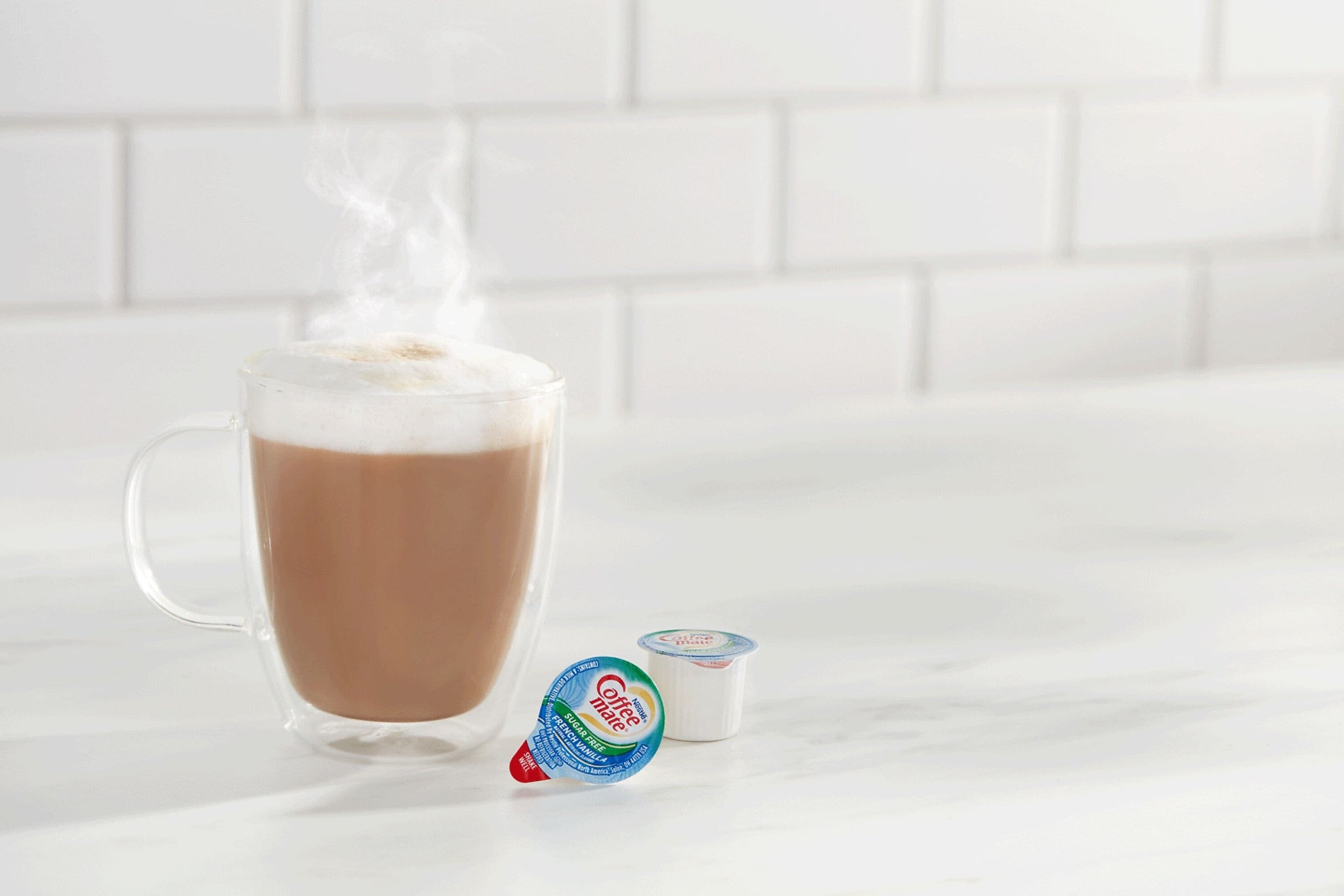 Coffee mate Zero Sugar French Vanilla Liquid Creamer, 0.375oz., 50/Box