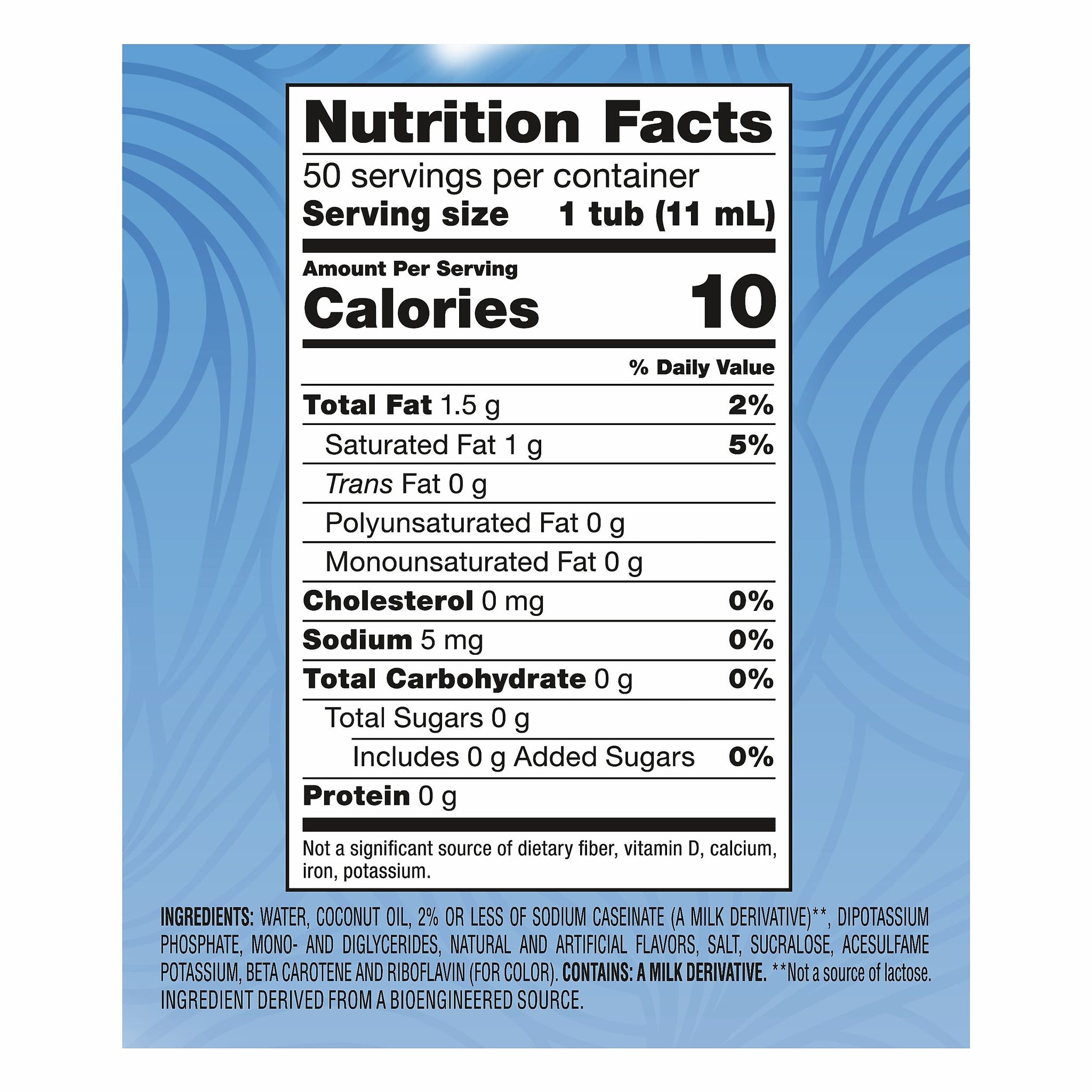 Coffee mate Zero Sugar French Vanilla Liquid Creamer, 0.375oz., 50/Box