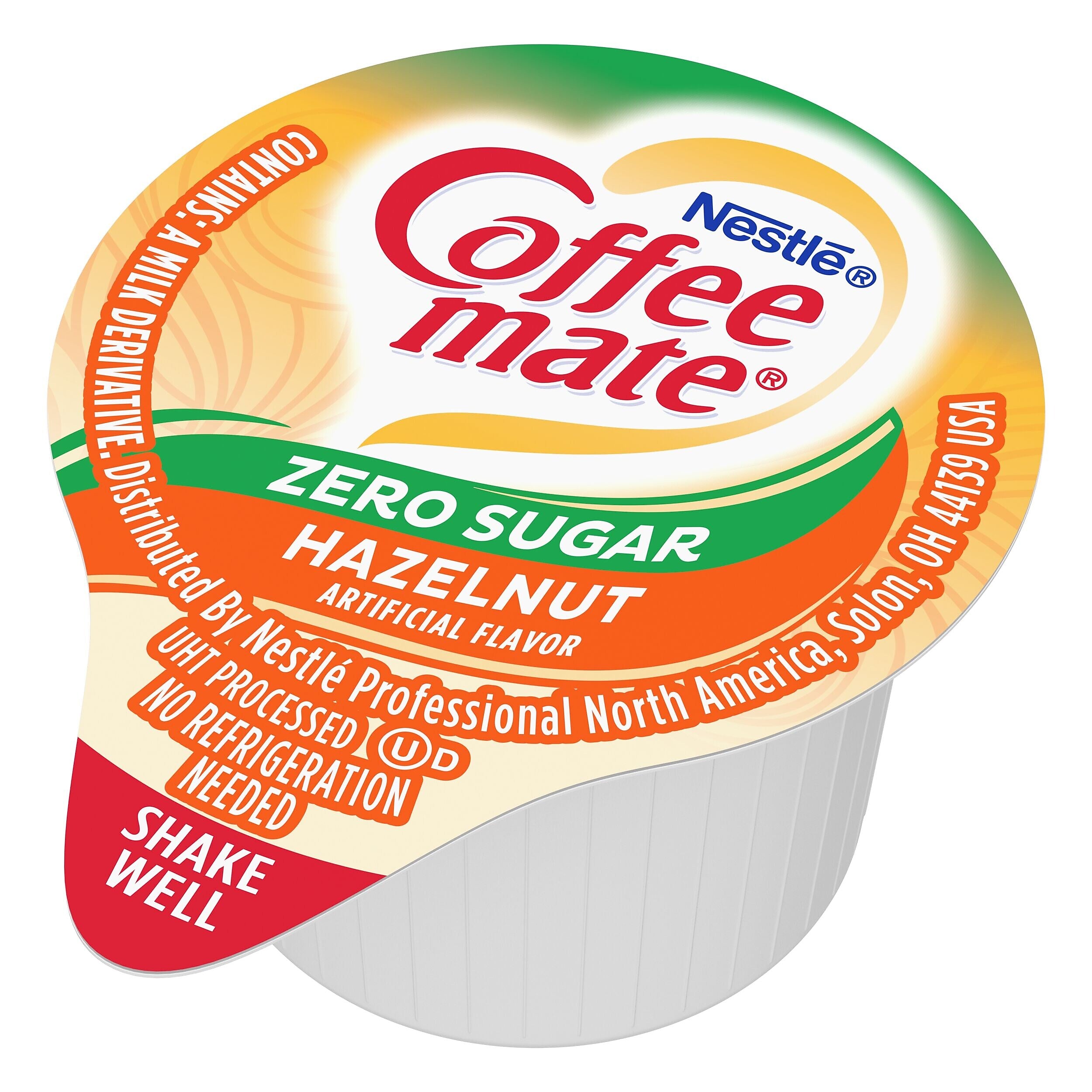 Coffee mate Zero Sugar Hazelnut Liquid Creamer, .375oz., 50/Box