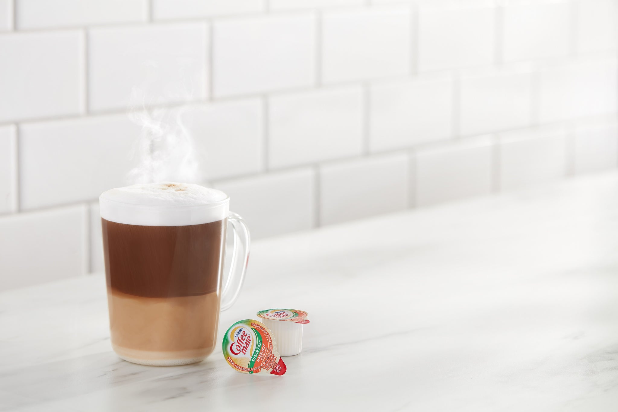 Coffee mate Zero Sugar Hazelnut Liquid Creamer, .375oz., 50/Box