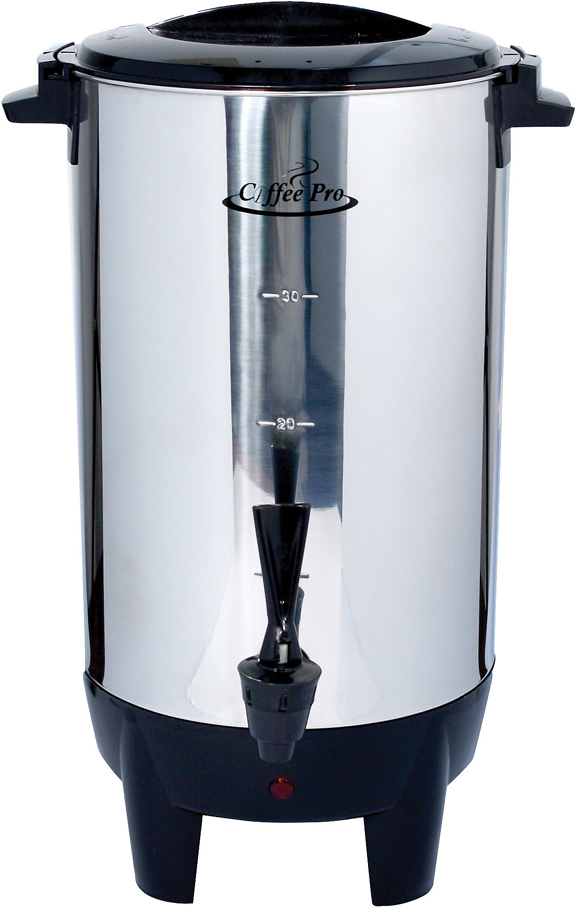 Coffee Pro Home/Business 30-Cups Single Serve Coffee Maker, Stainless Steel