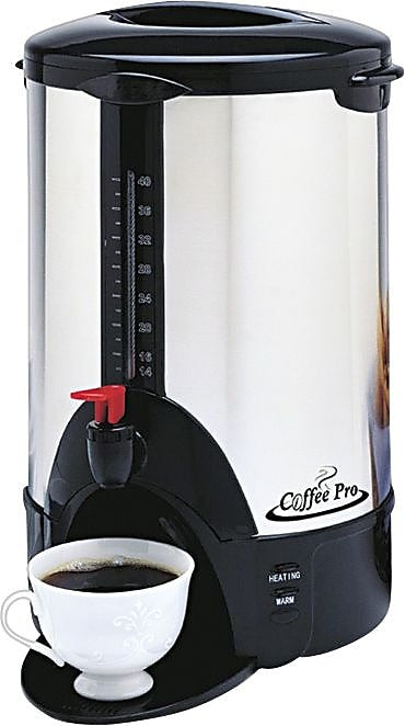 Coffee Pro® Home/Business 50 Cup Double Wall Percolating Urn