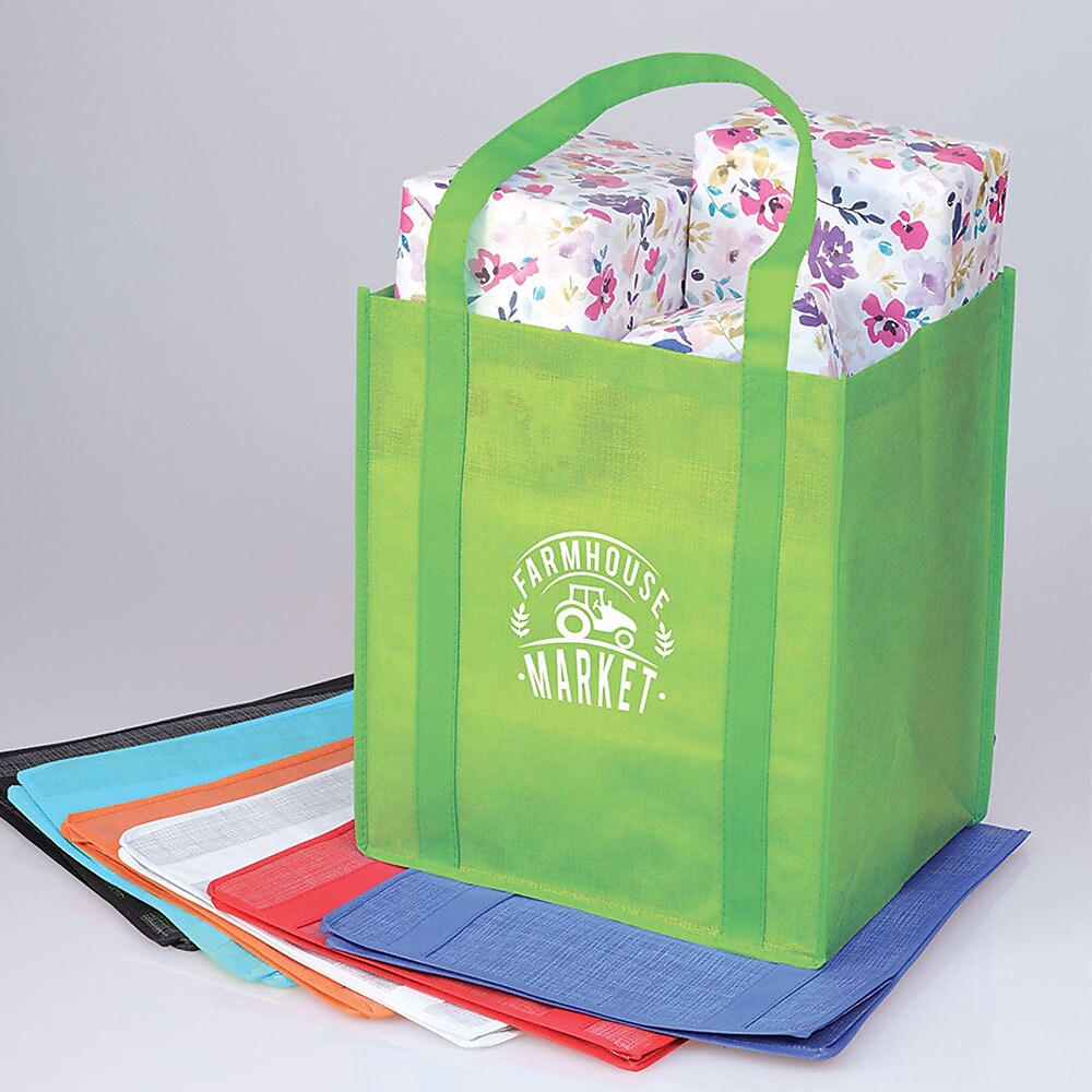 Colossal Two-Tone Grocery Tote, Qty 150