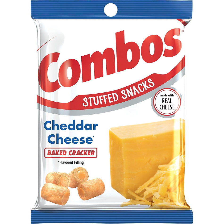 Combos Cheddar Cheese Pretzels Nuggets, 6.3 oz., 12 Bags/Box