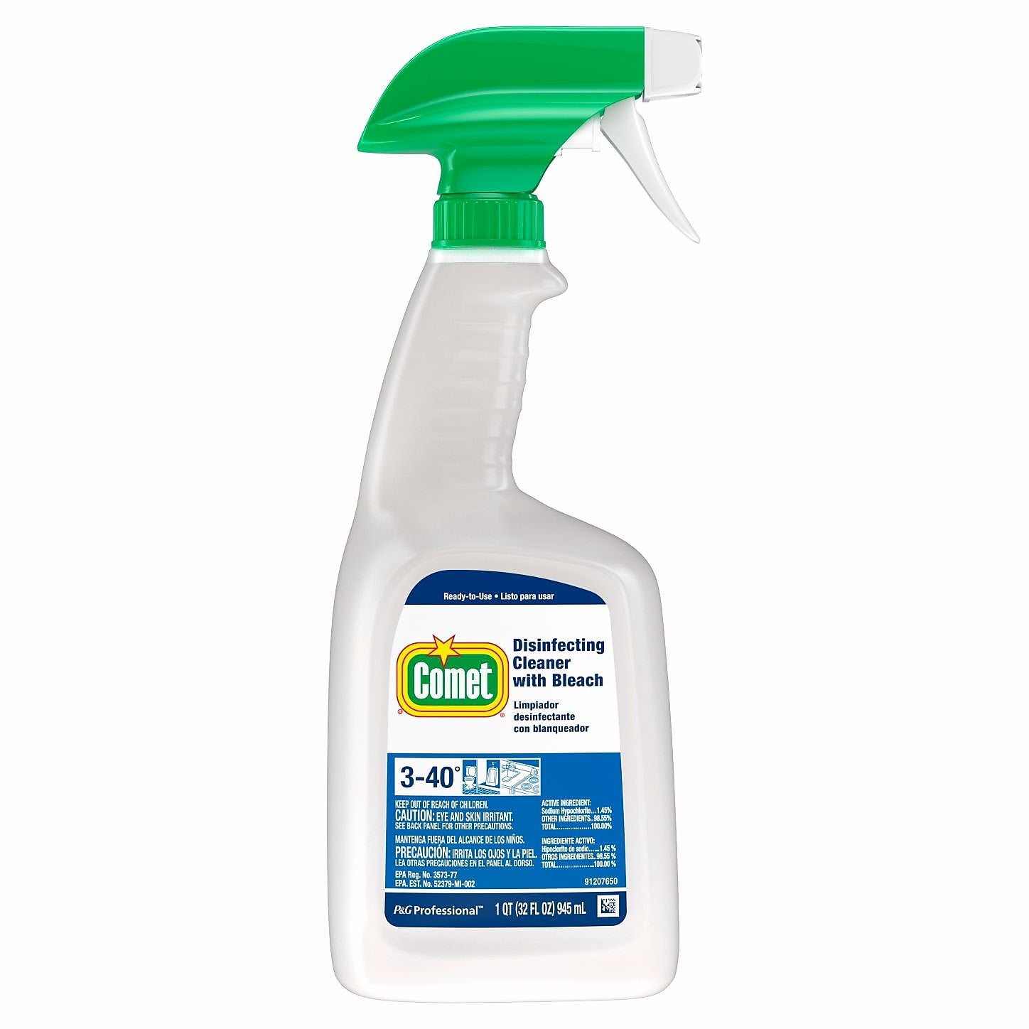 Comet Disinfecting Cleaner with Bleach, 32 Oz.