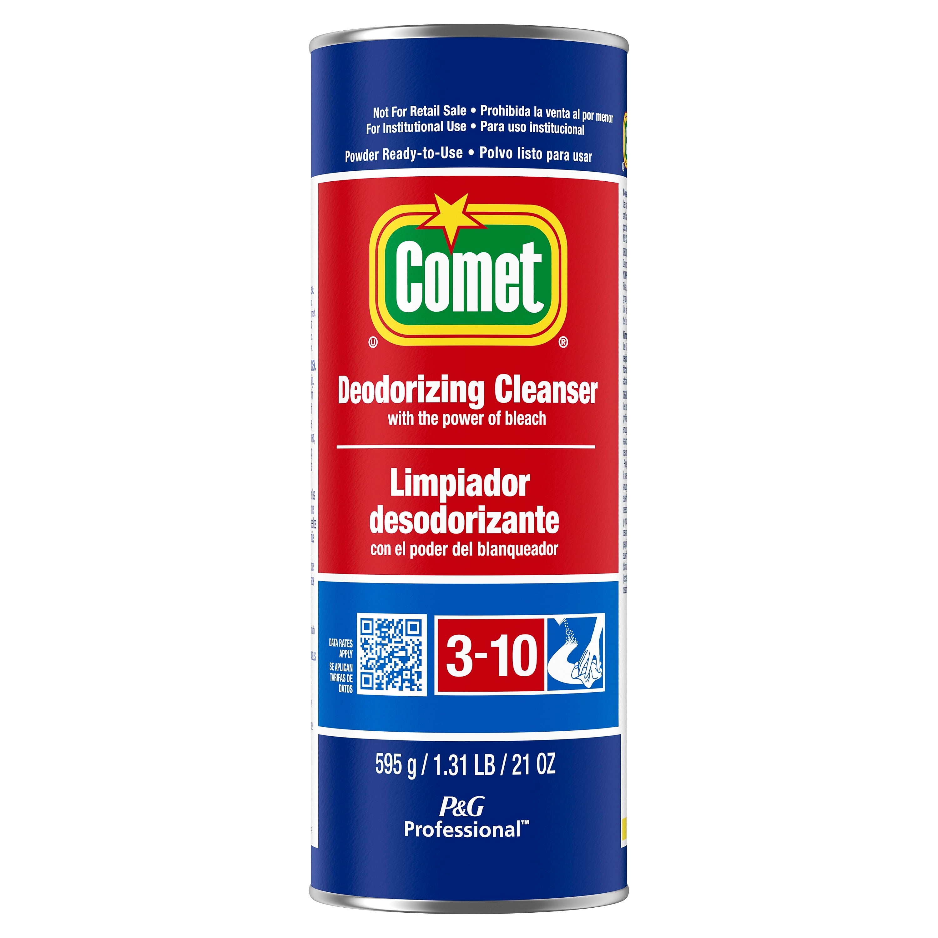 Comet Professional Deodorizing Cleanser Multi Purpose Powder Cleaner, 21 oz.