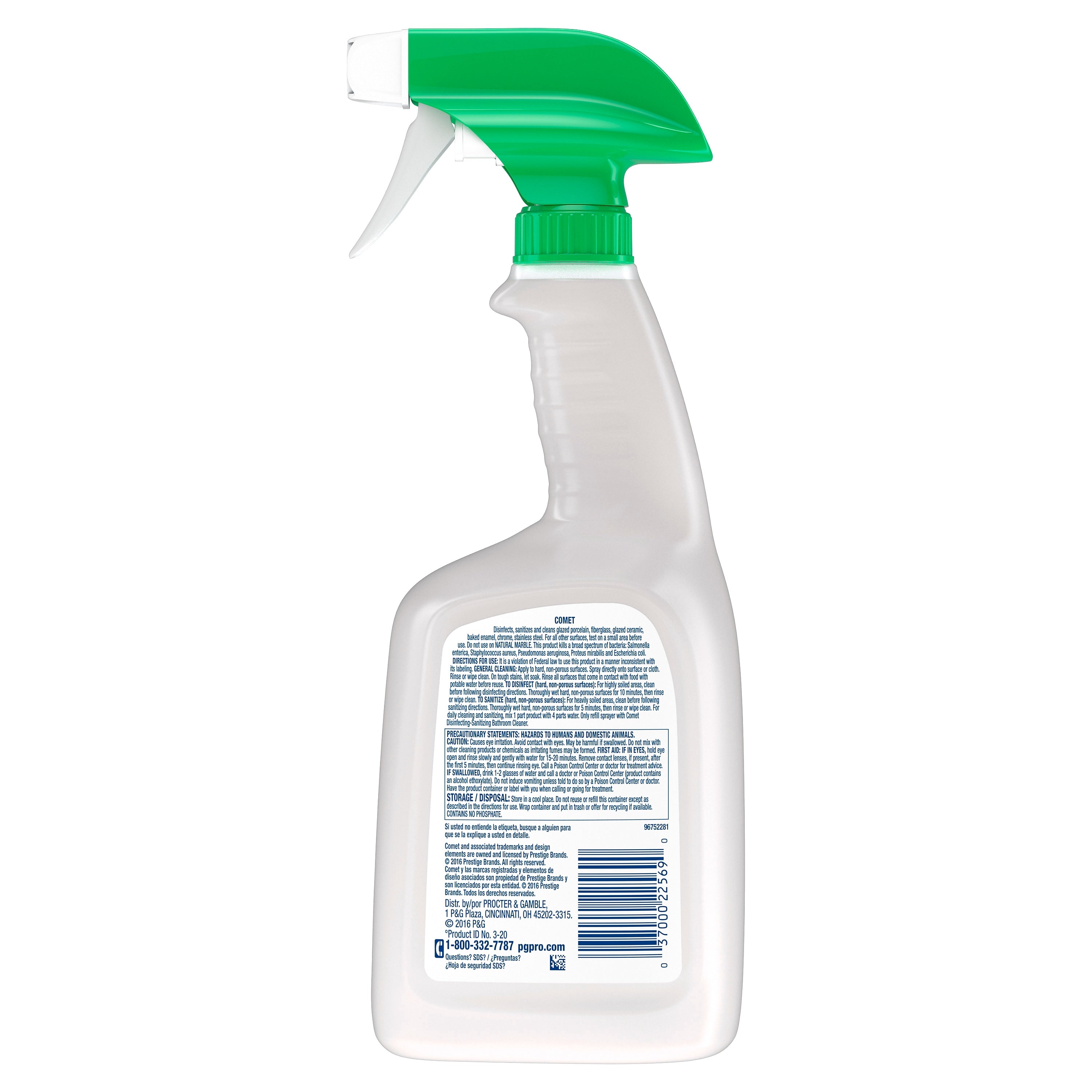 Comet Professional Multi Purpose Disinfecting - Sanitizing Liquid Bathroom Cleaner Spray, 32 fl oz.