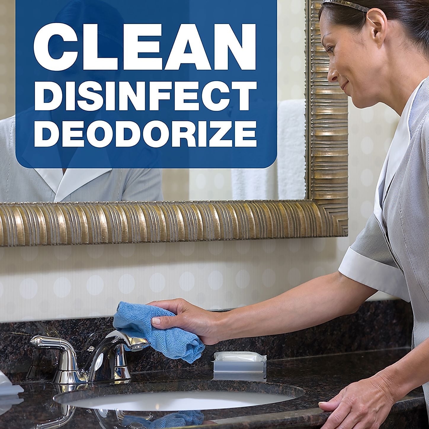 Comet Professional Multi Purpose Disinfecting/Sanitizing Bathroom Cleaner, 1 Gallon, Citrus Scent, 3/Carton
