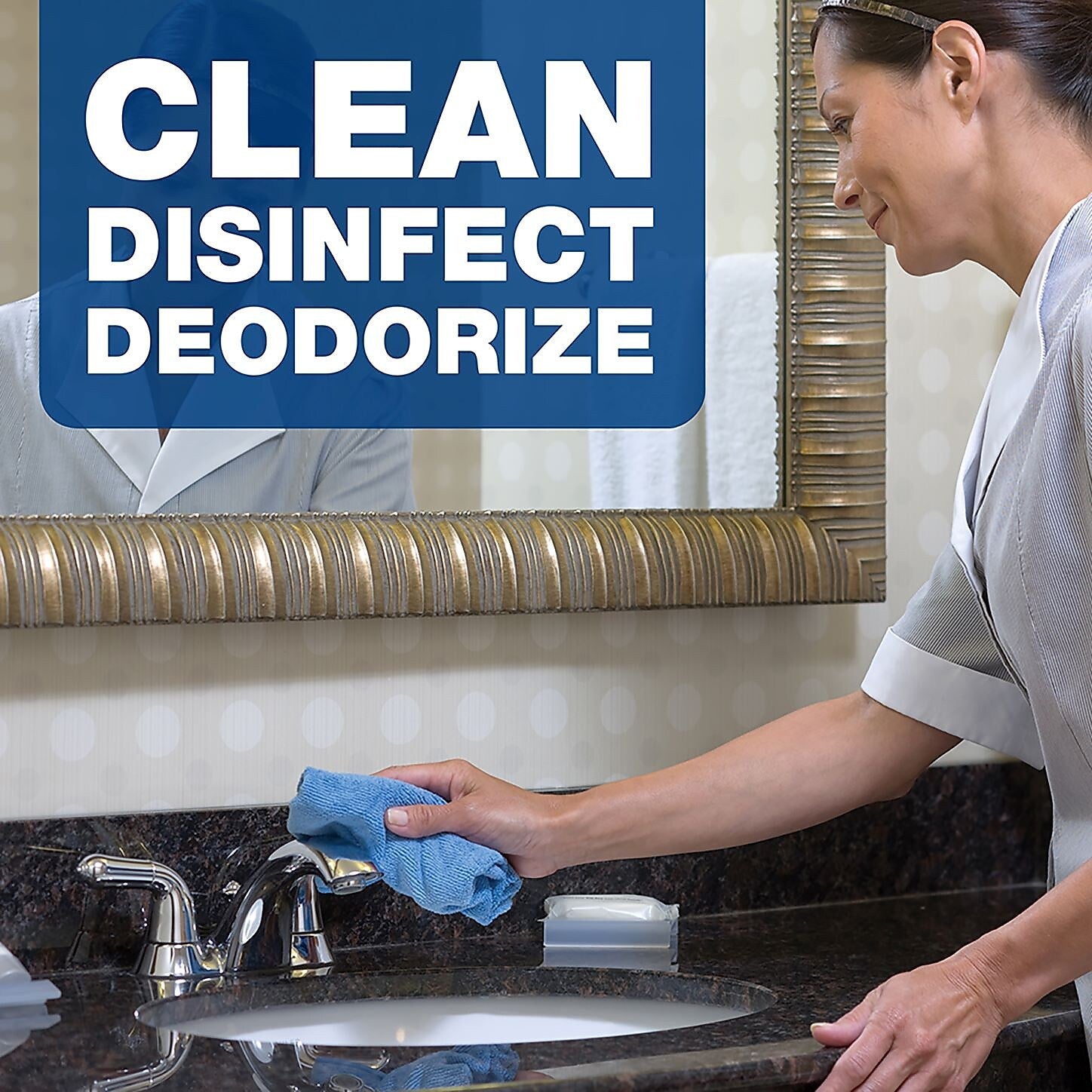 Comet Professional Multi Purpose Disinfecting/Sanitizing Bathroom Cleaner, 1 Gallon, Citrus Scent, 3/Carton