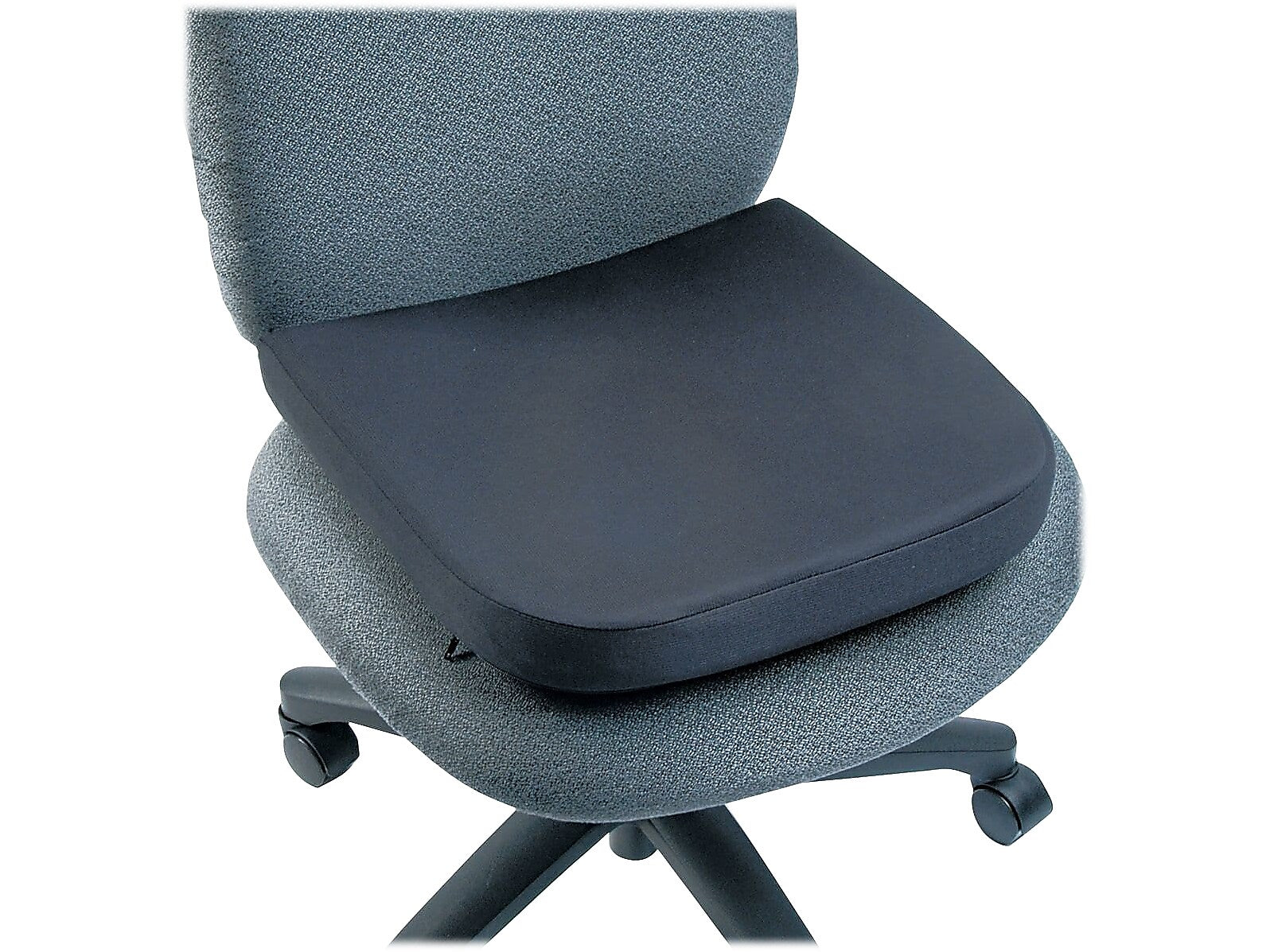 ComfortMakers Deluxe Memory Foam Chair Cushion, Black