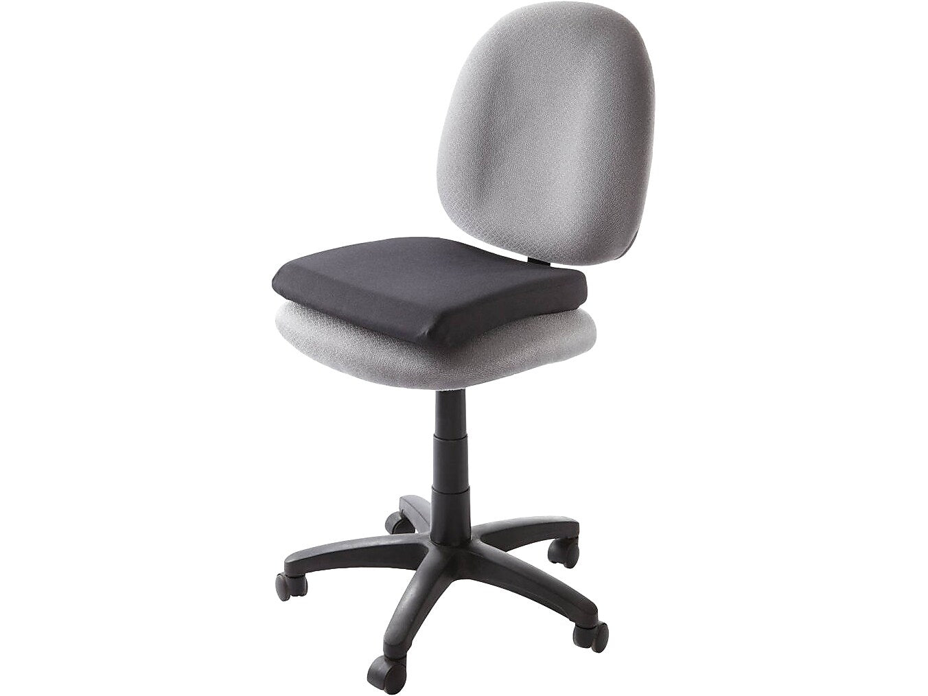 ComfortMakers Deluxe Memory Foam Chair Cushion, Black