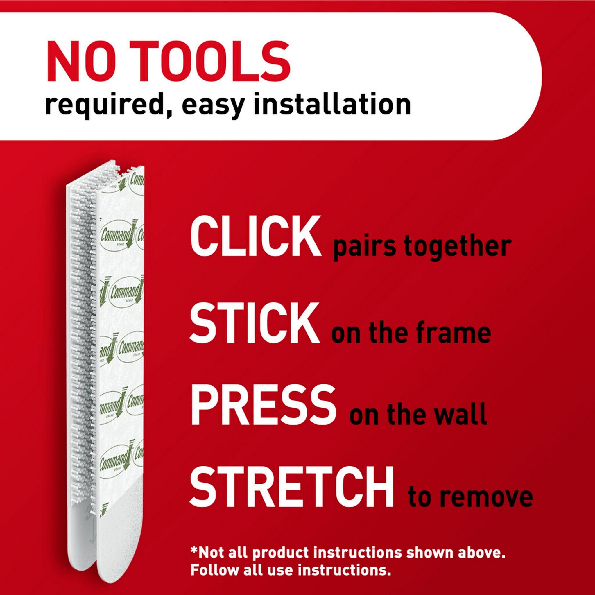 Command Assorted Hanging Strips, 12 lb., White, 8 Medium and 4 Small Sets/Pack