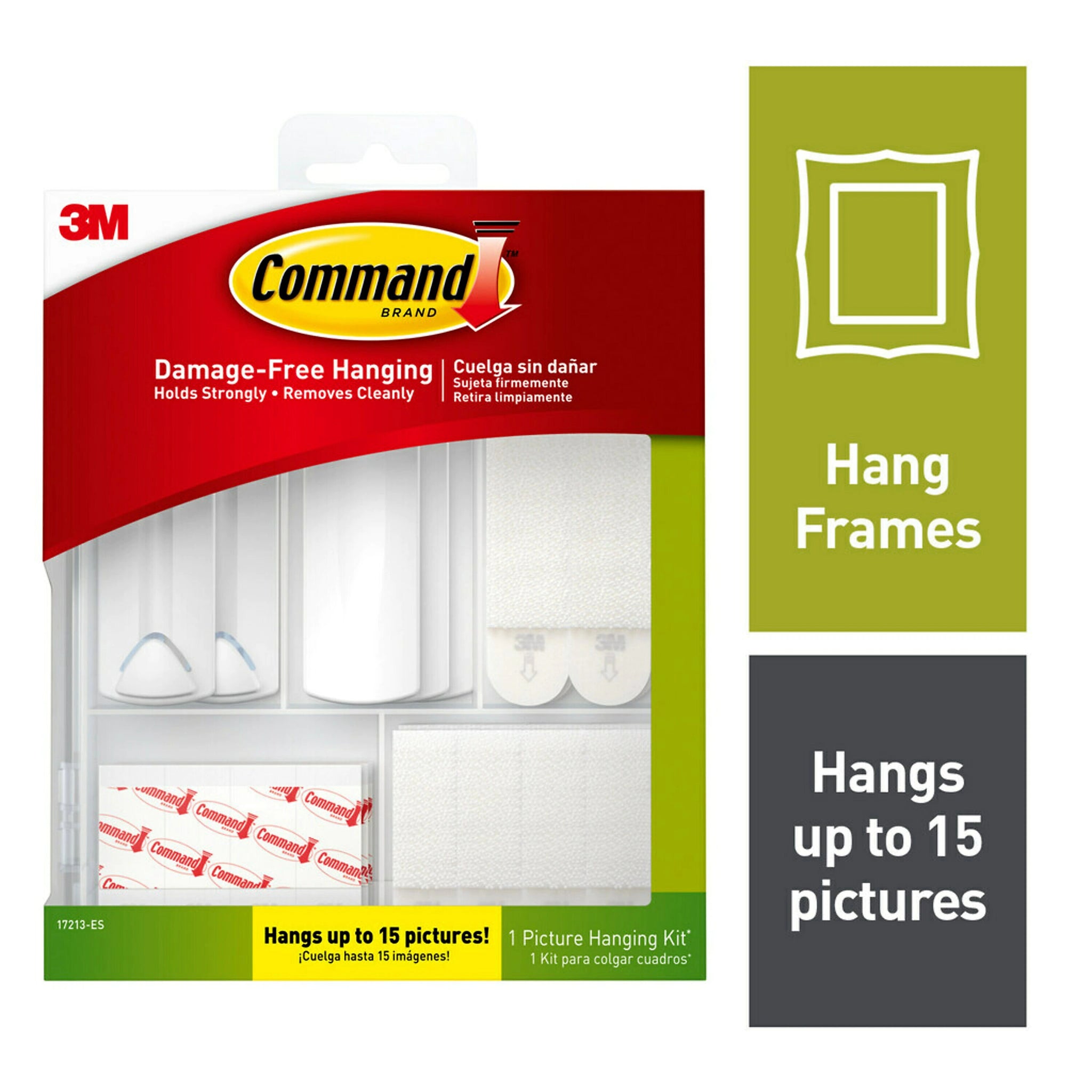 Command Hanging Assortment Kit, White/Clear, 50/Pack
