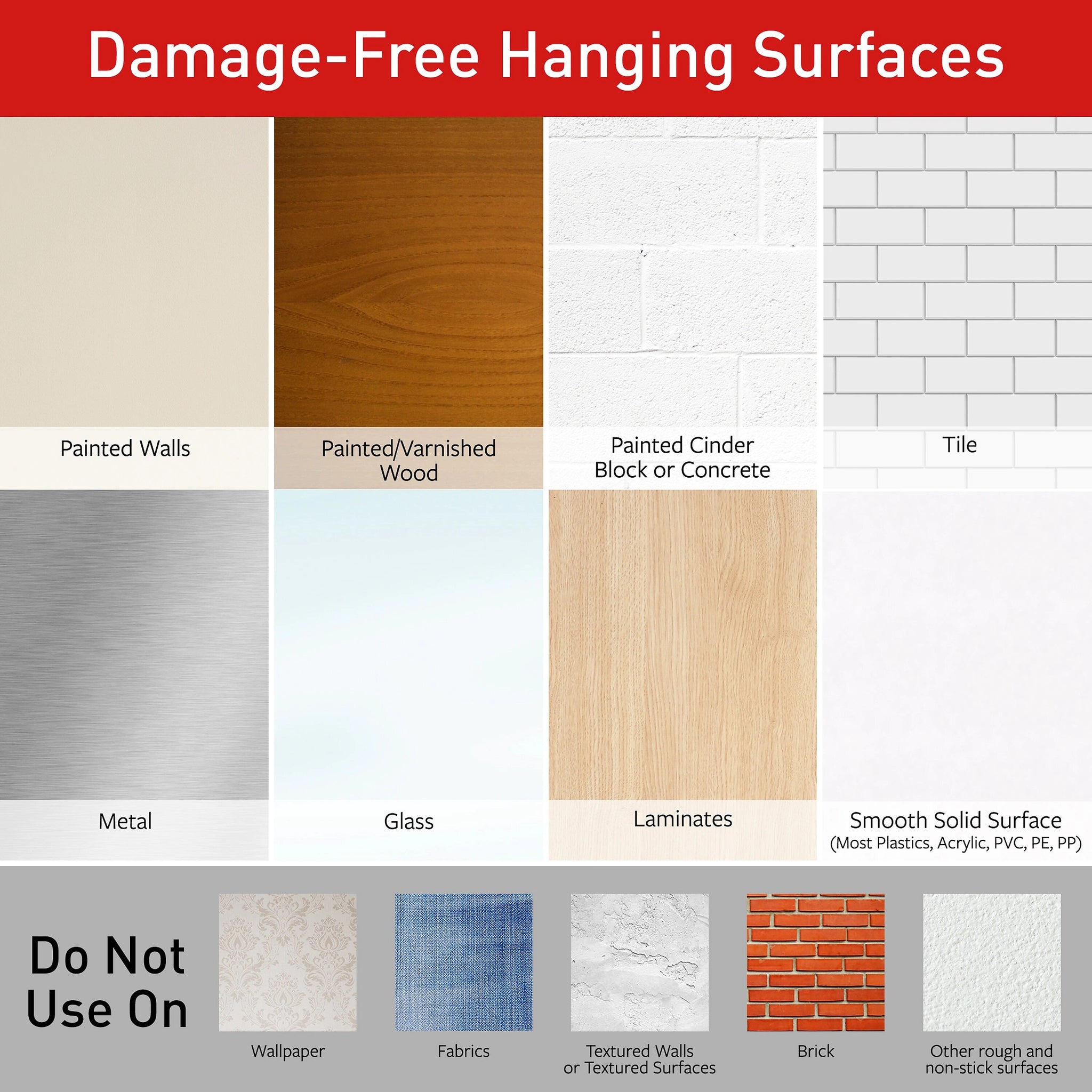 Command Hanging Assortment Kit, White/Clear, 50/Pack
