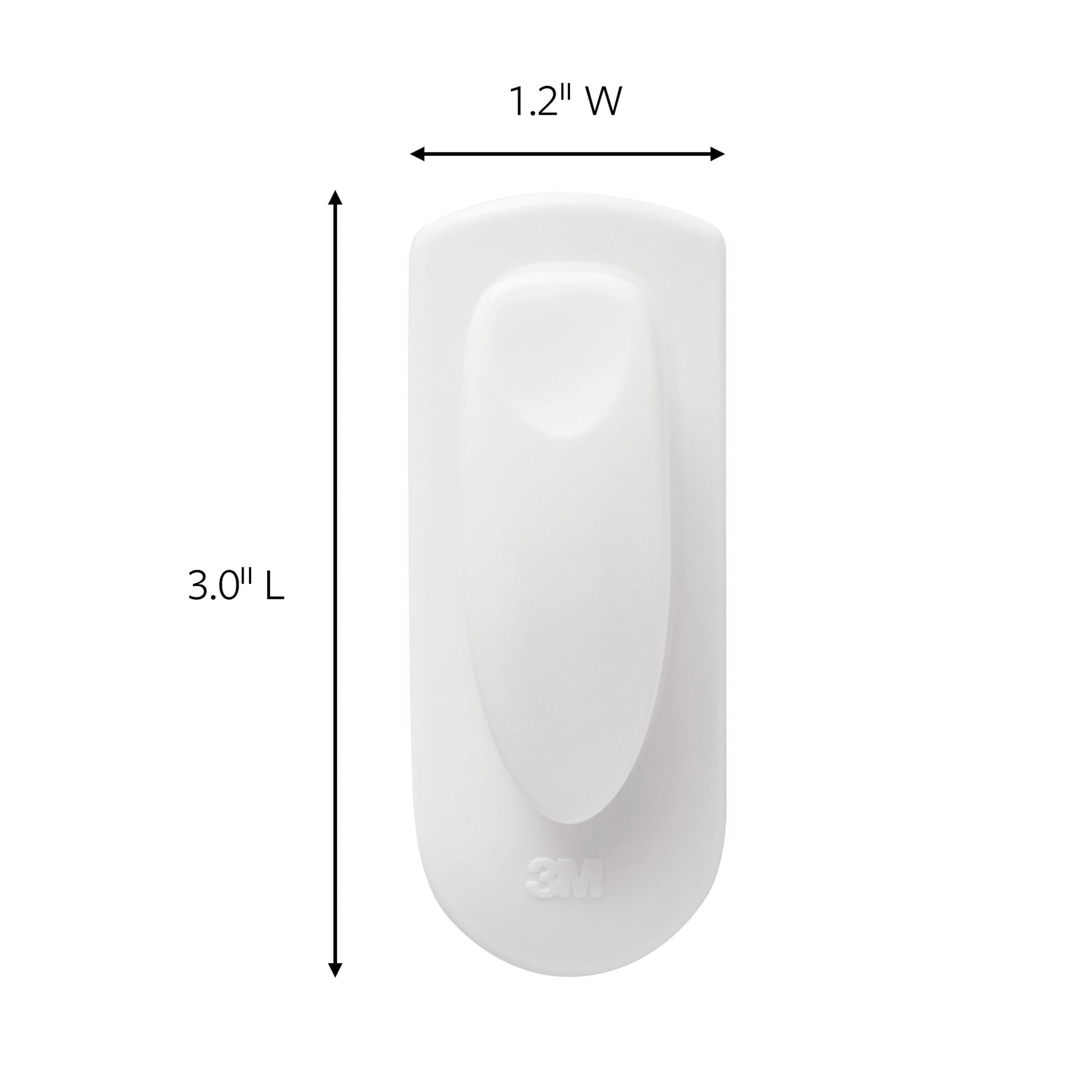 Command Jumbo Spring Clip, White