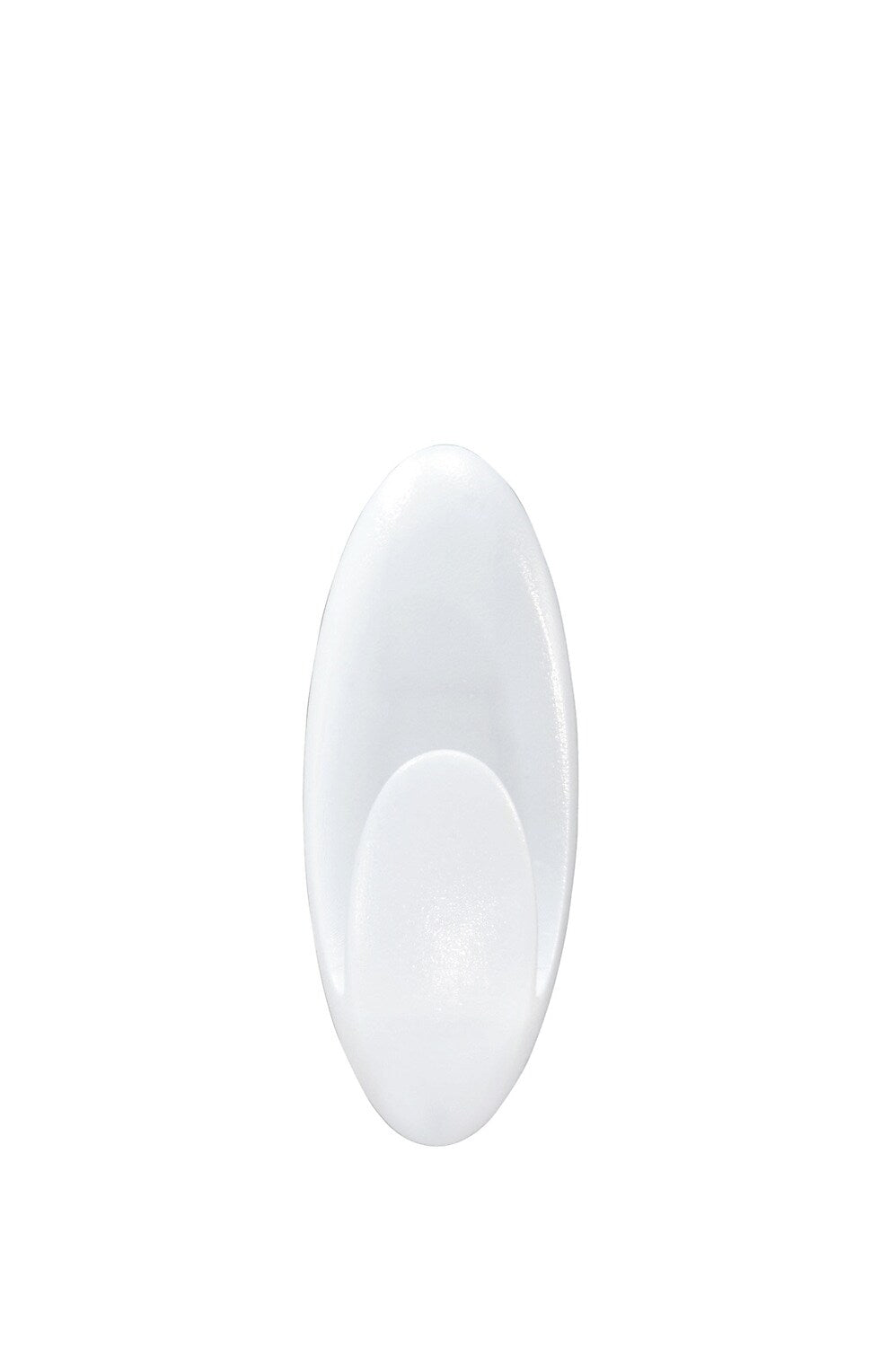 Command Large Bathroom Hooks, White, 1 Hook, 1 Large Water-Resistant Strip/Pack