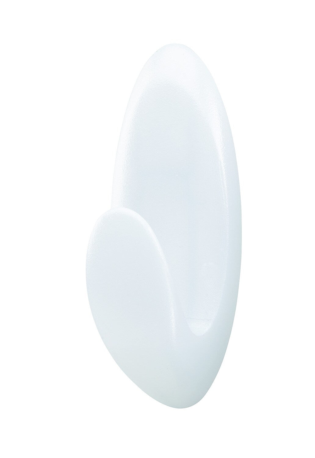 Command Large Bathroom Hooks, White, 1 Hook, 1 Large Water-Resistant Strip/Pack