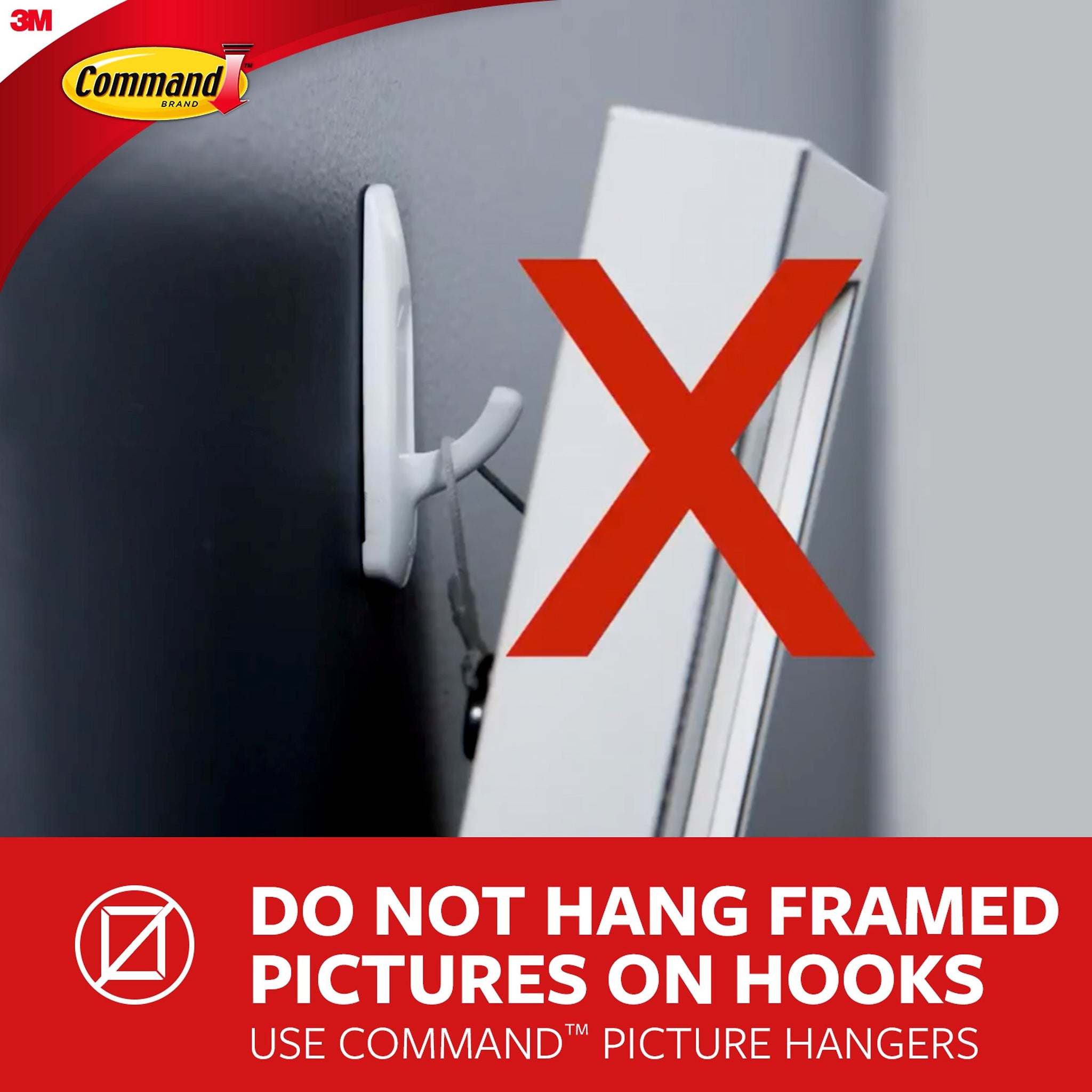 Command Large Decorative Hooks, 5 lb., 4/Pack