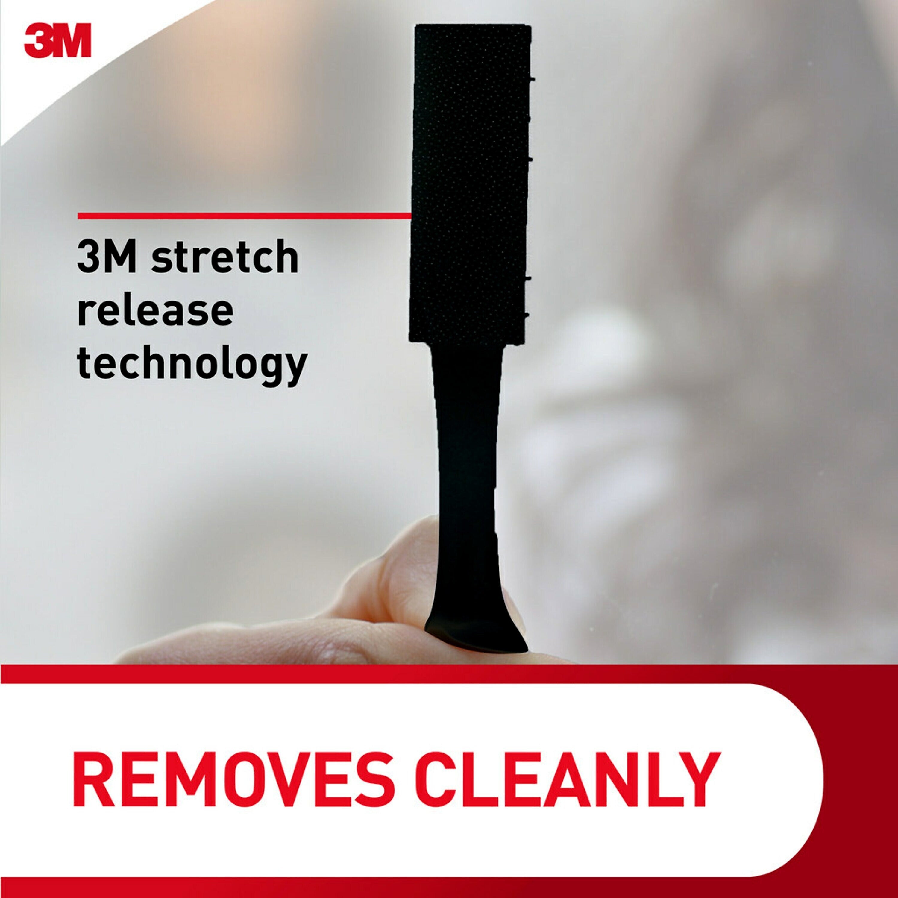 Command Large Hanging Strips, 16 lb., Black, 20/Pack