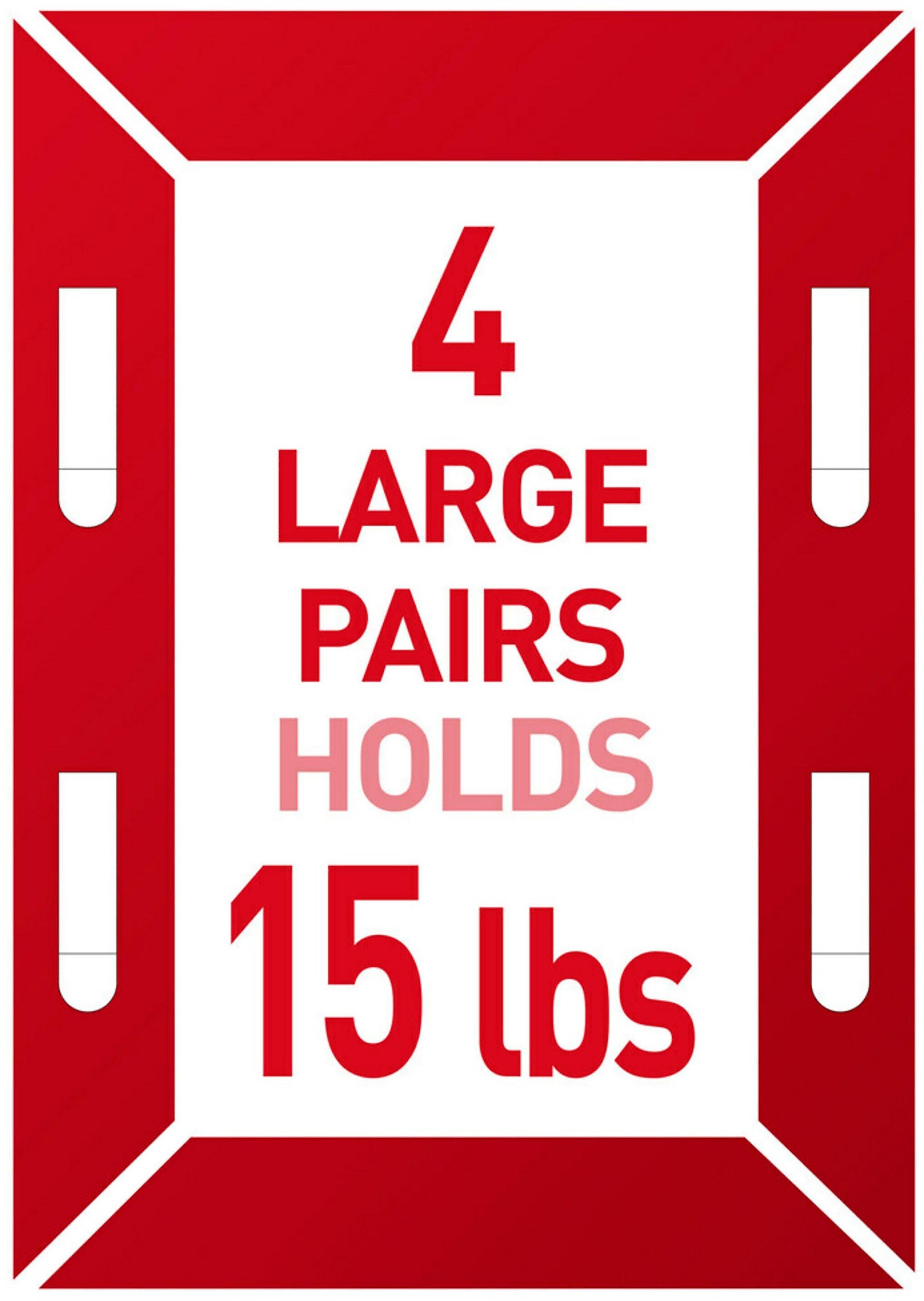 Command Large Hanging Strips, 16 lb., Black, 4/Pack