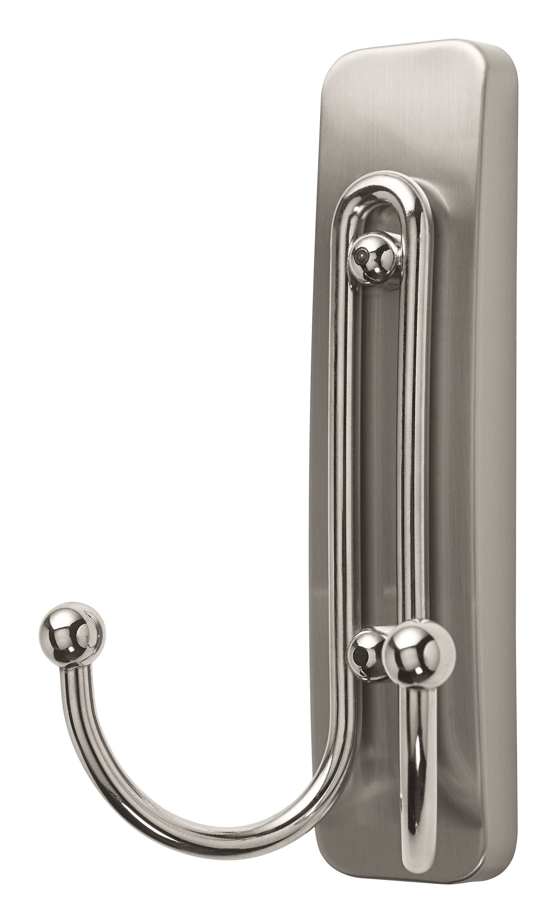 Command Large Hook, 4 lb., Brushed Nickel