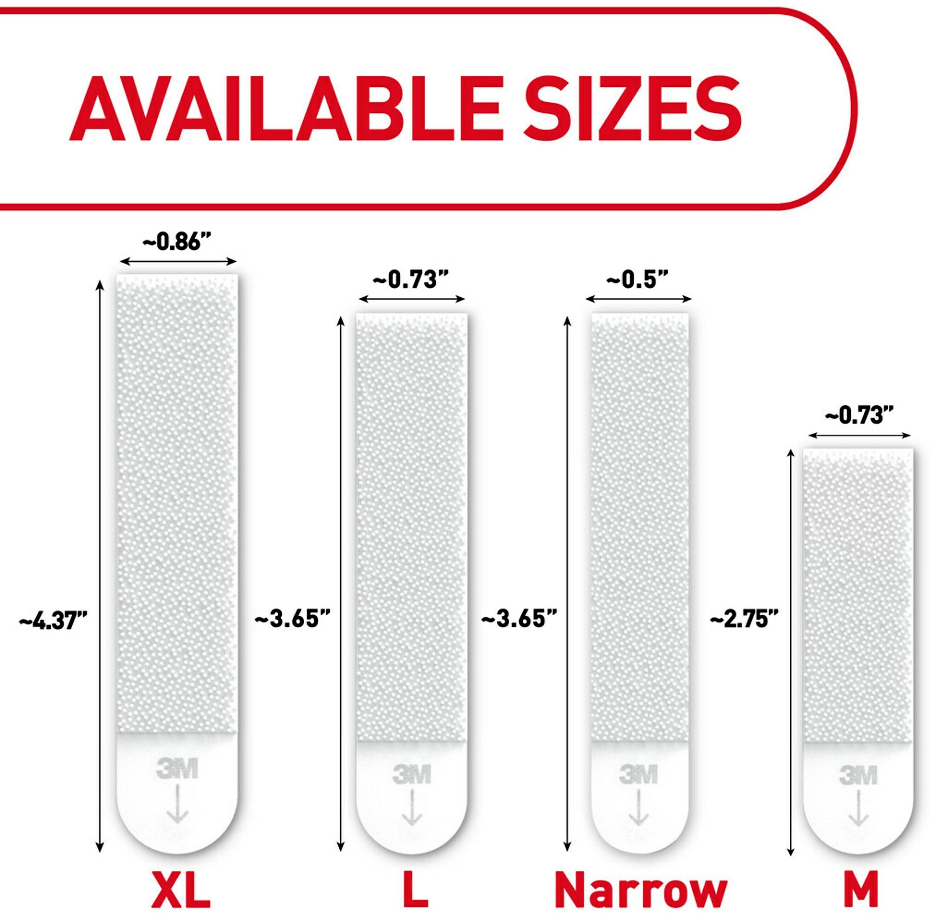 Command Large Picture Hanging Strips, White, 4 Pairs/Pack