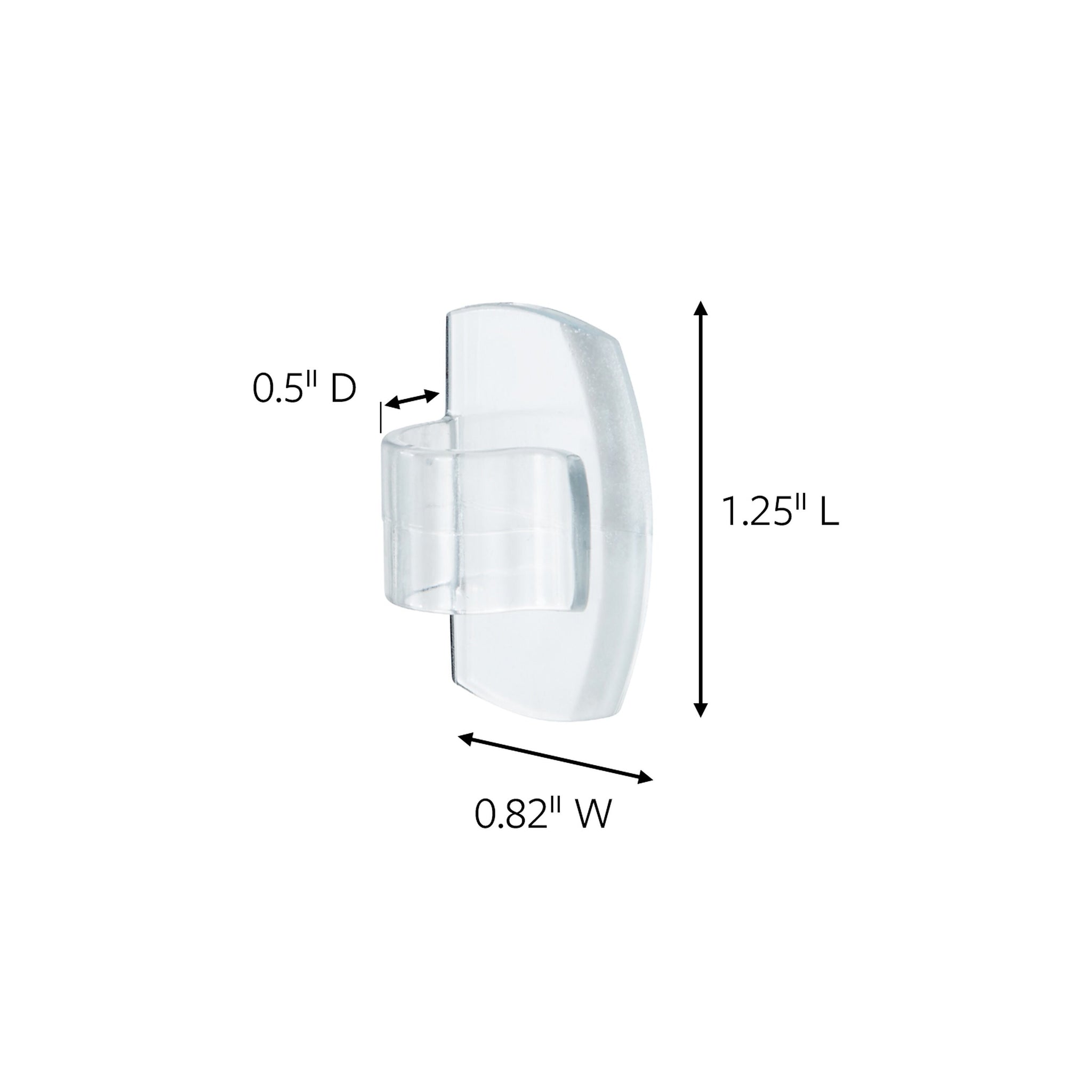 Command Light Clips, Clear, 30/Pack