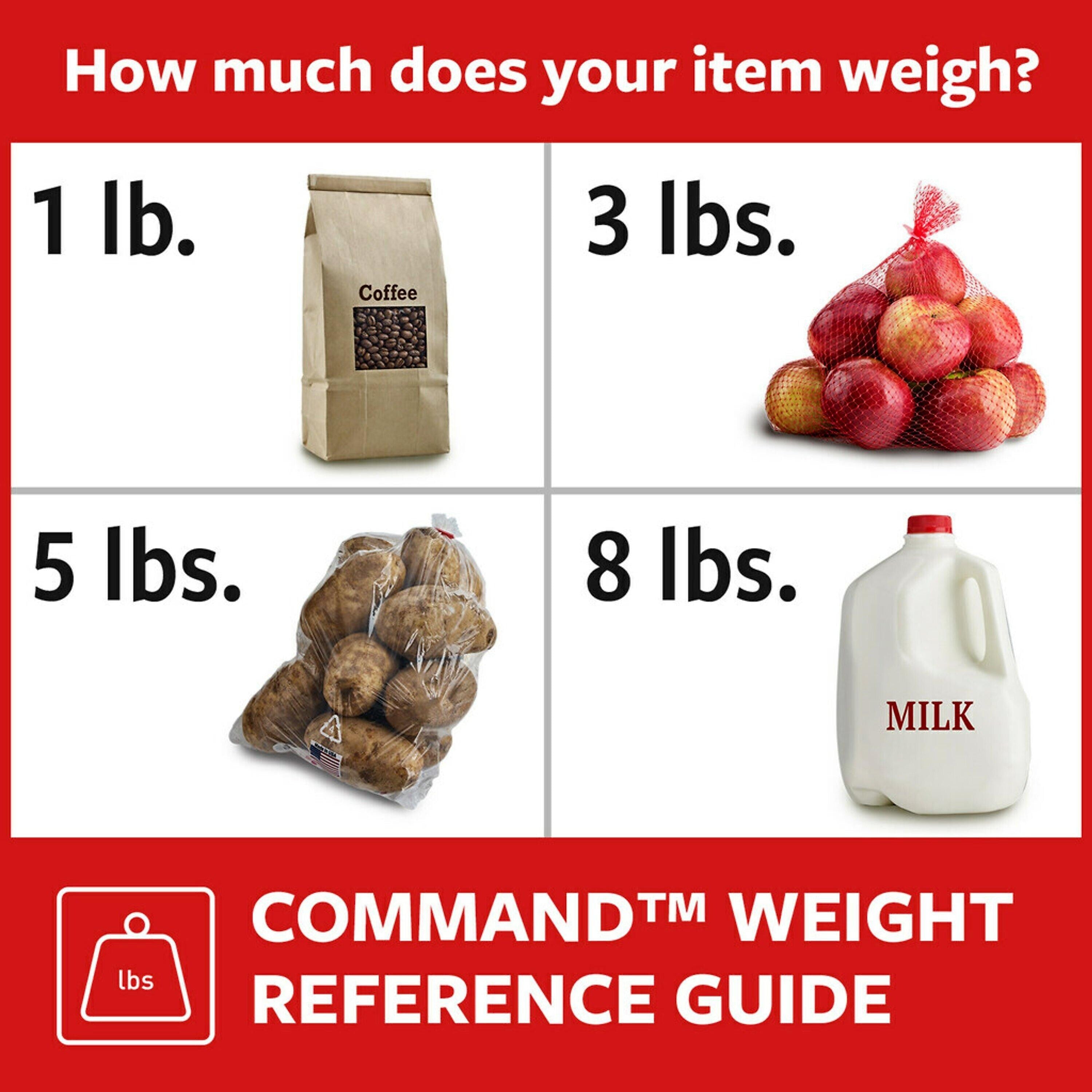 Command Medium Hanging Strips, 10 lb., Black, 4/Pack