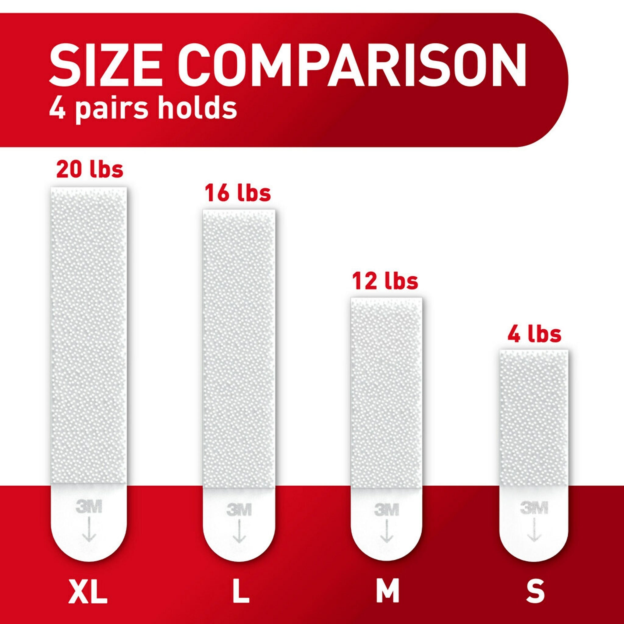 Command Medium Hanging Strips, 6 lb., White, 3/Pack