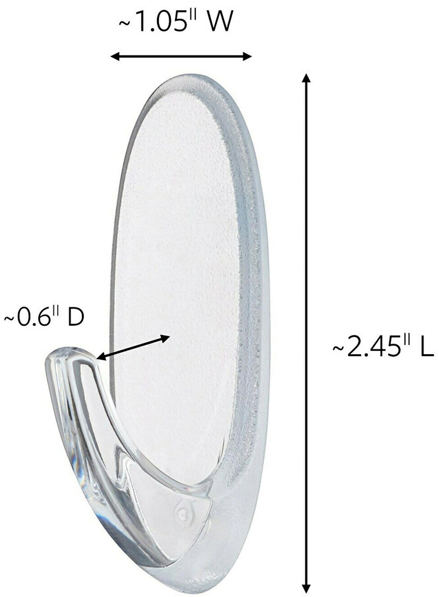 Command Medium Oval Hooks, 2 lb., 2/Pack