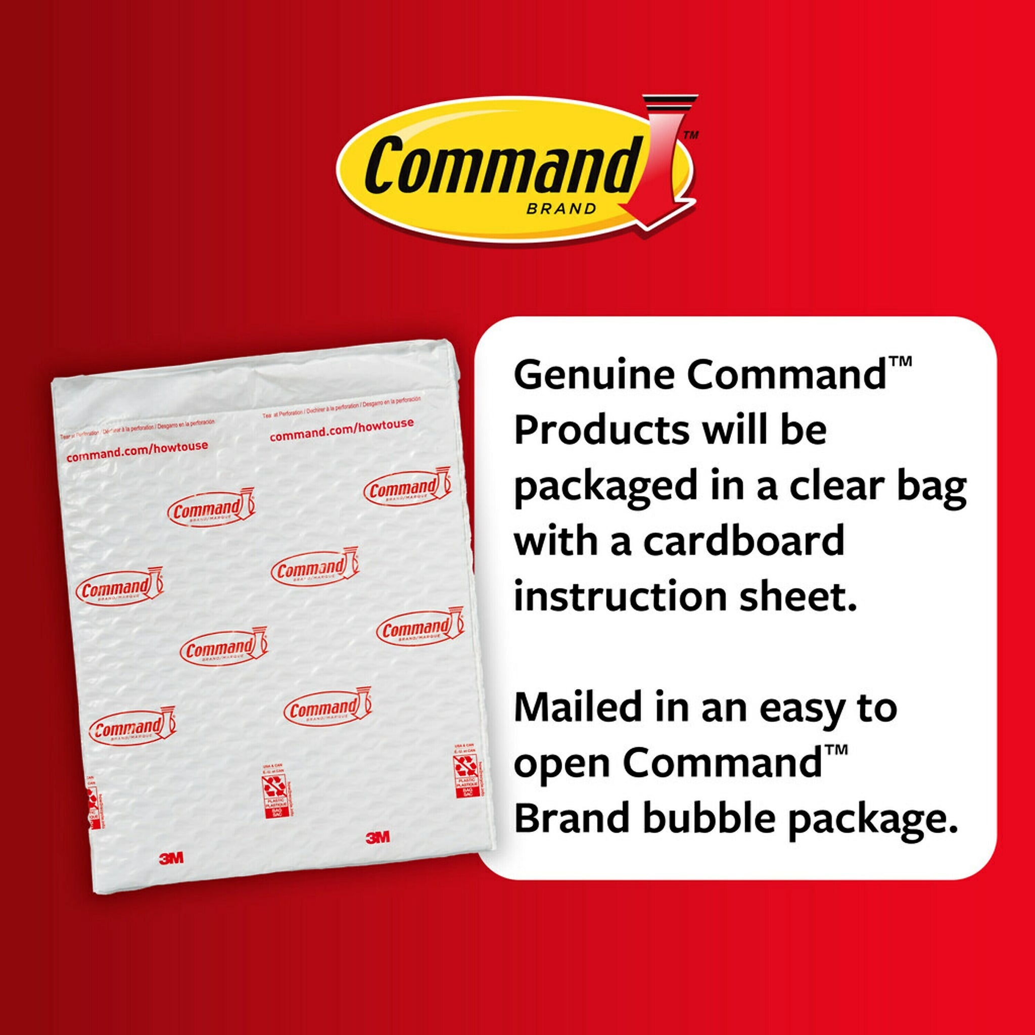 Command Medium Picture Hanging Strips, Damage Free Hanging of Dorm Decorations, 22 Pairs, 44 Command Strips