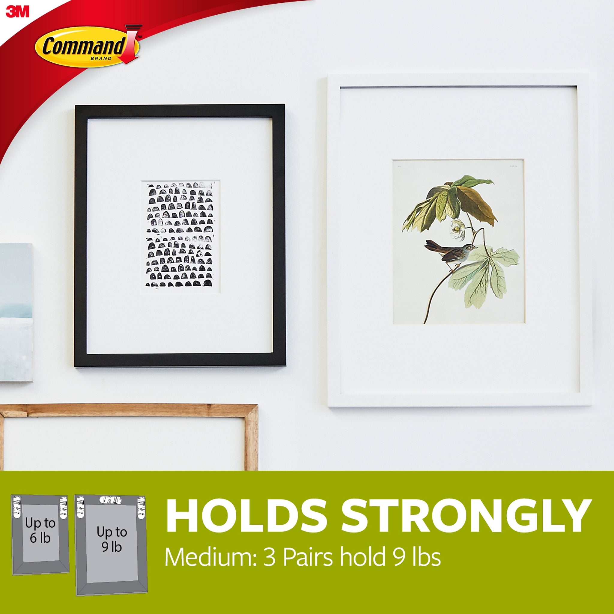 Command® Medium Picture Hanging Strips, White, 132 Sets/Pack