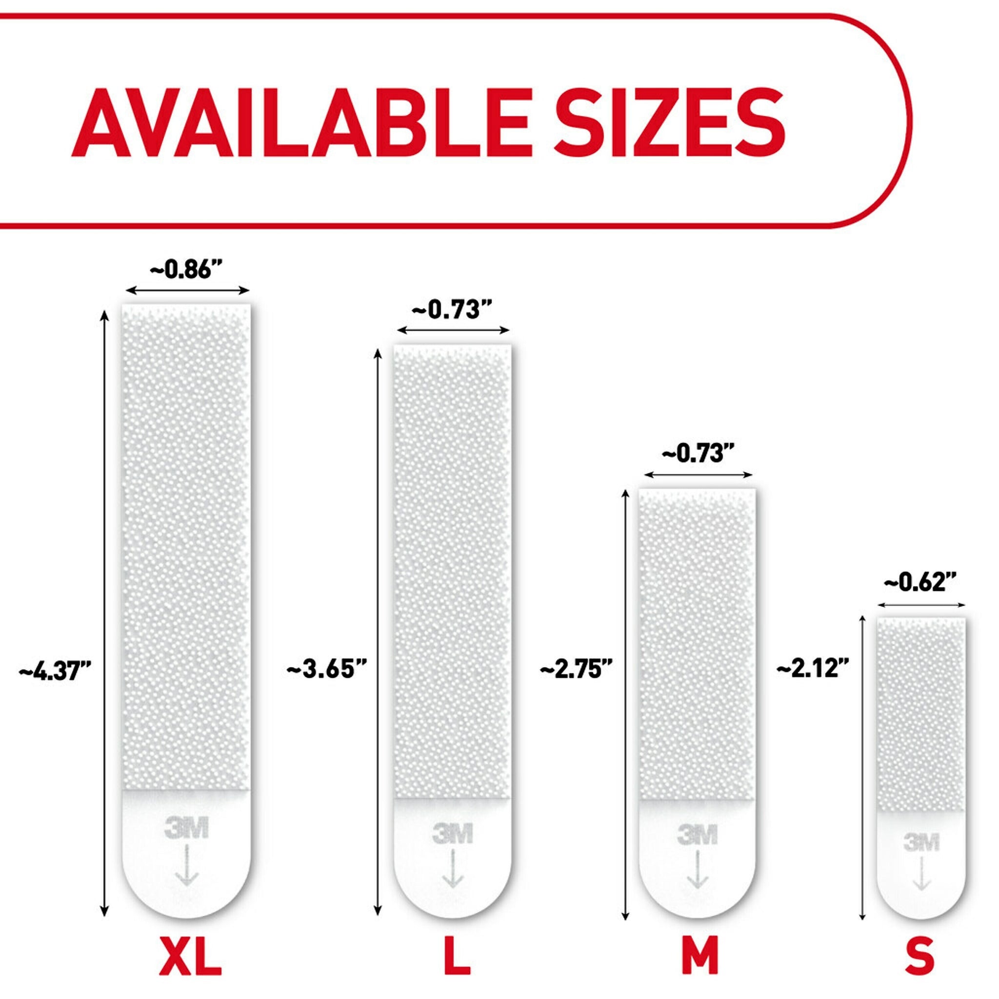 Command™ Medium Picture Hanging Strips, White, 6 Sets