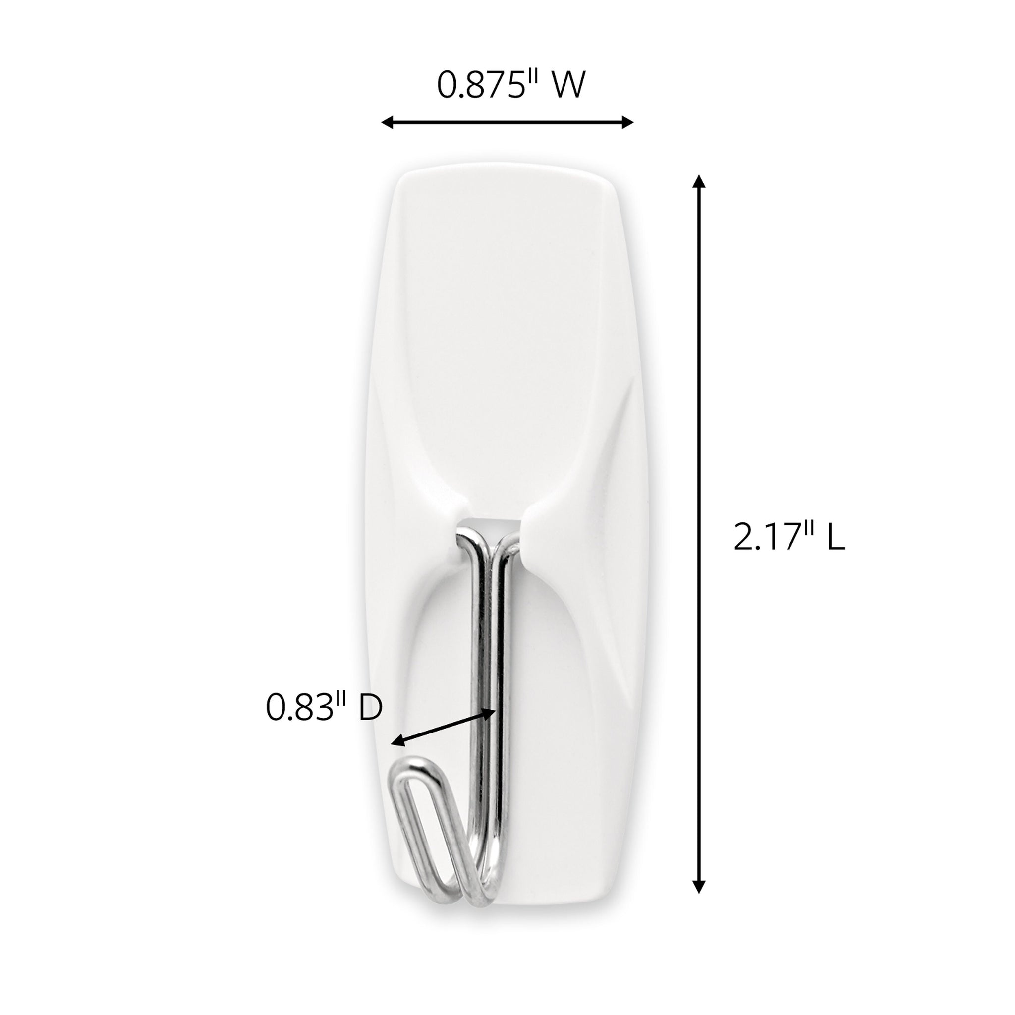 Command Medium Wire Hooks, 2 lb., White, 13/Pack