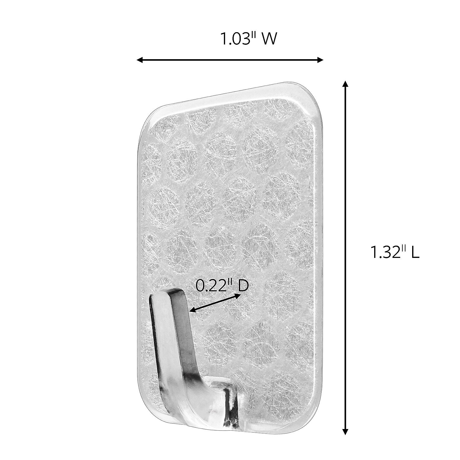 Command Mini Hooks, 0.5 lb., Clear, 14/Pack