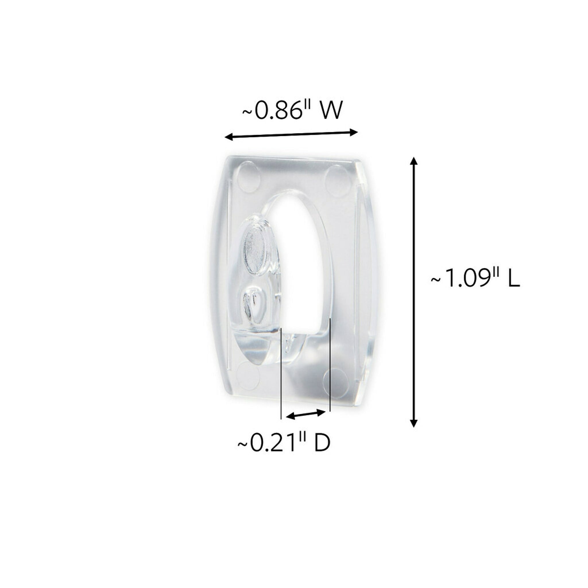 Command™ Mini Hooks, Clear, 30 Hooks/Pack