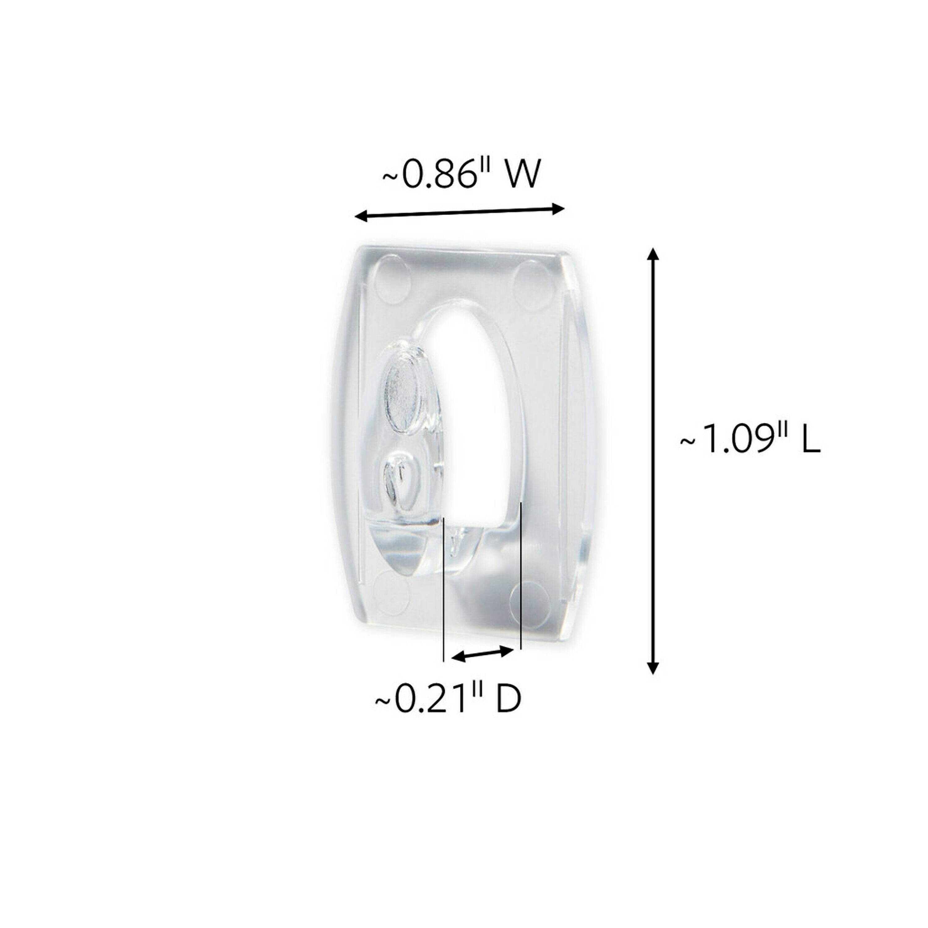 Command™ Mini Hooks, Clear, 30 Hooks/Pack