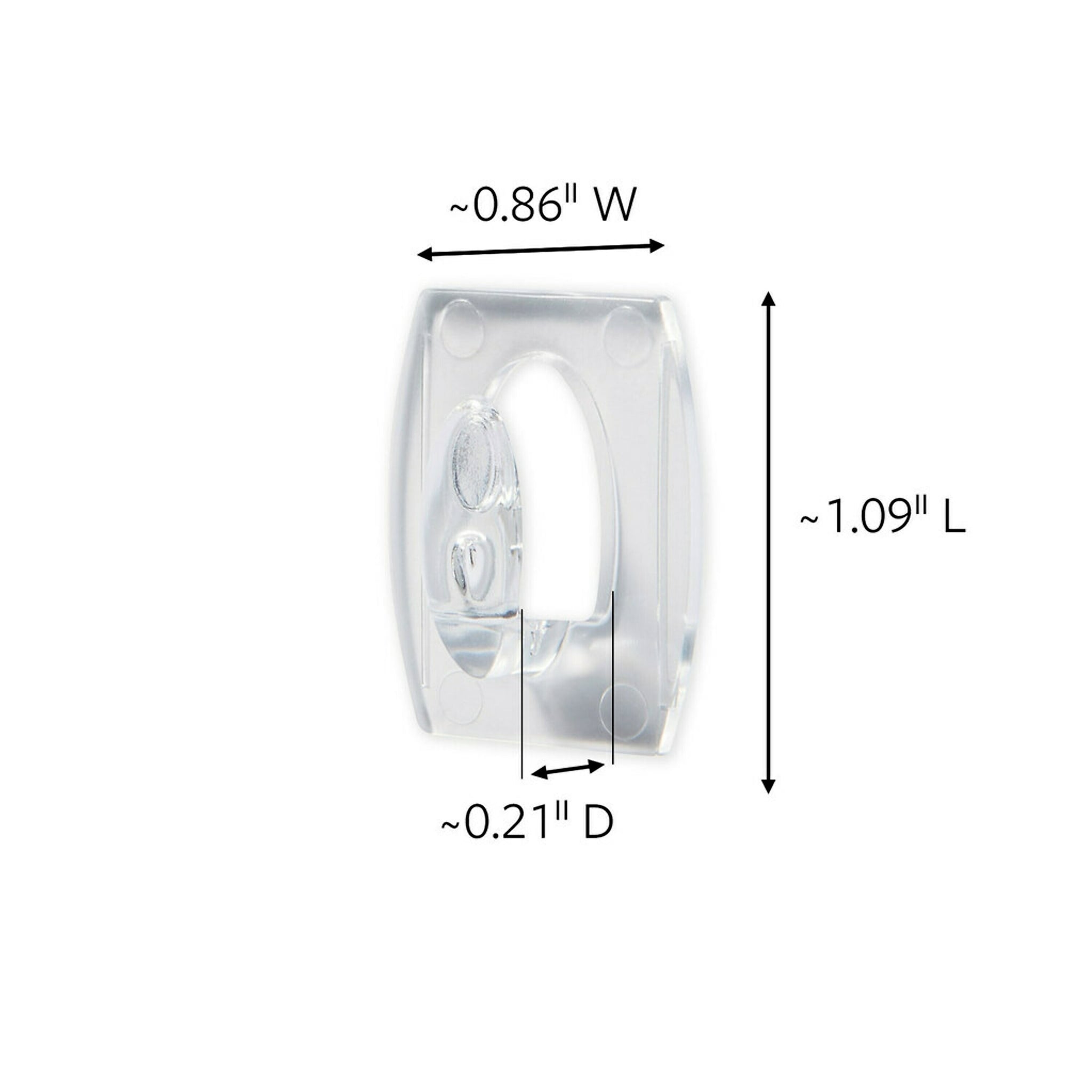Command™ Mini Hooks, Clear, 30 Hooks/Pack