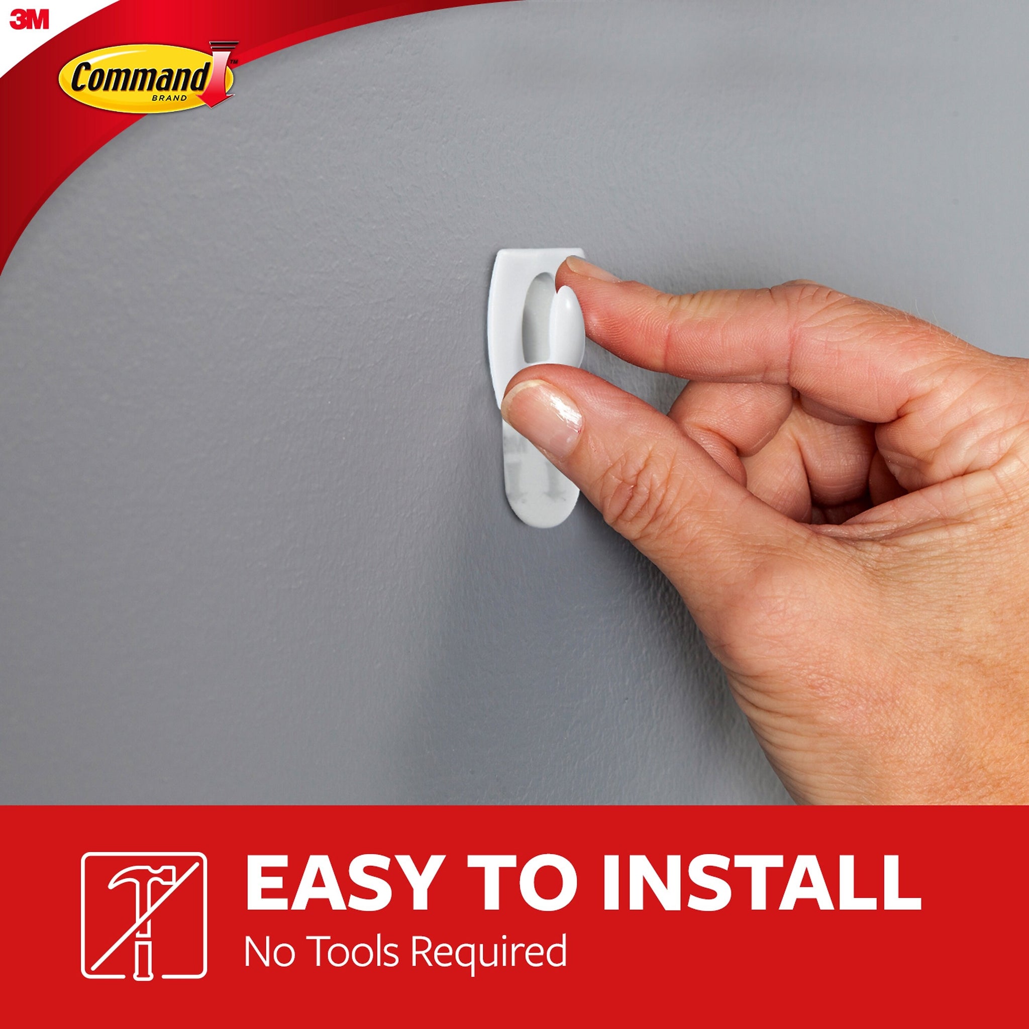 Command™ Mini Hooks Value Pack, White, 18 Hooks
