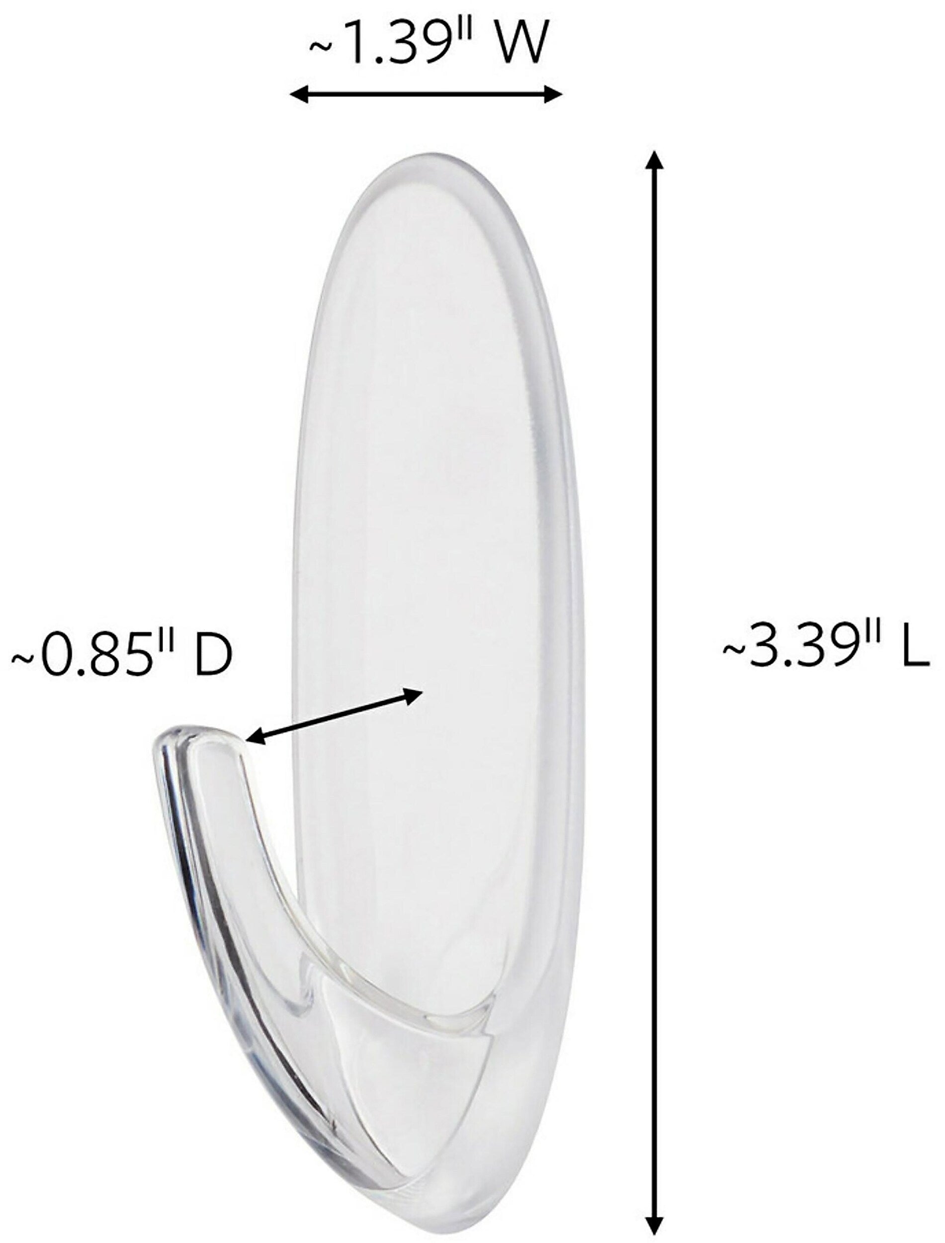 Command Outdoor Large Window Hook, Clear