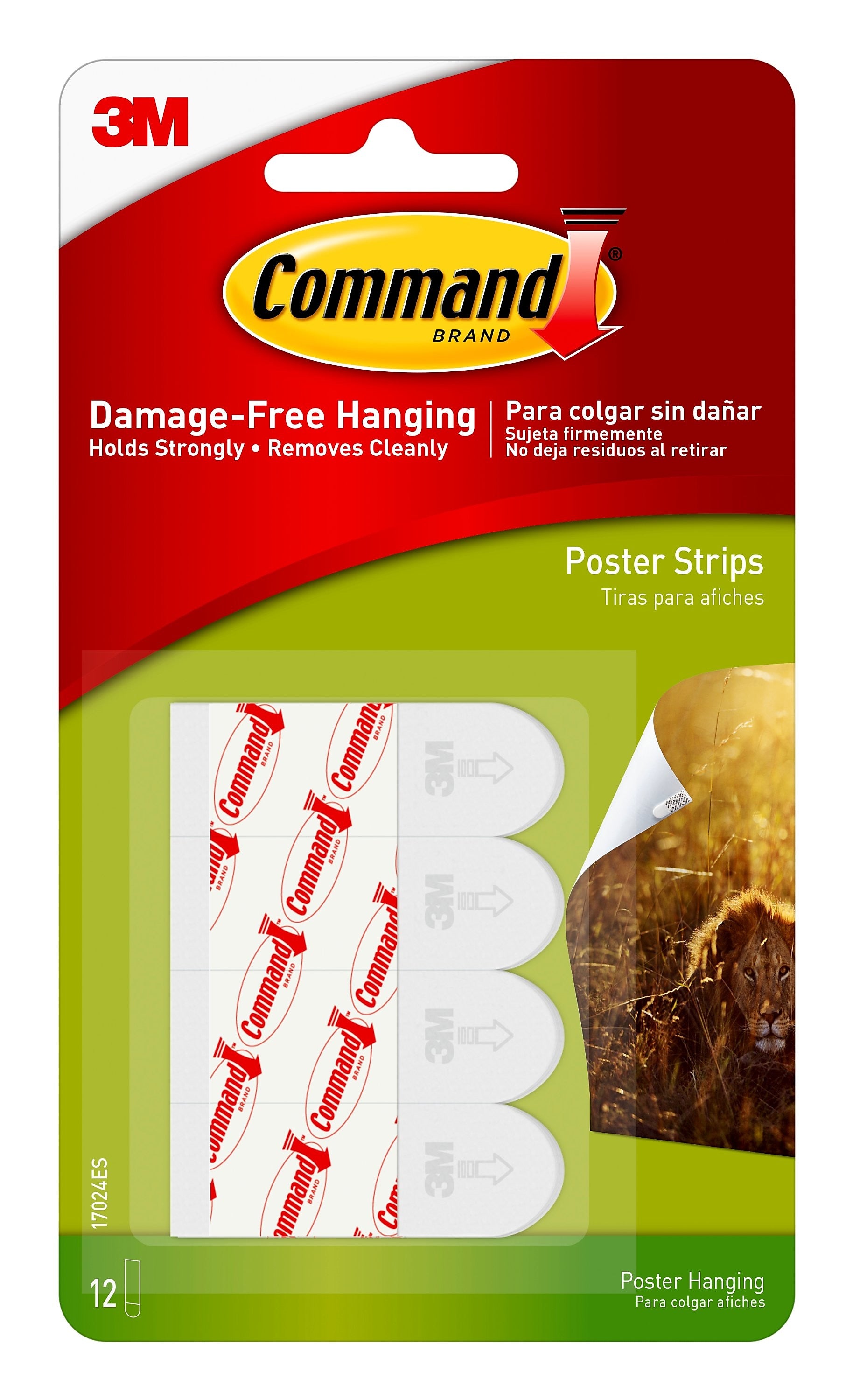 Command™ Poster Strips Value Pack, White, 12 Strips
