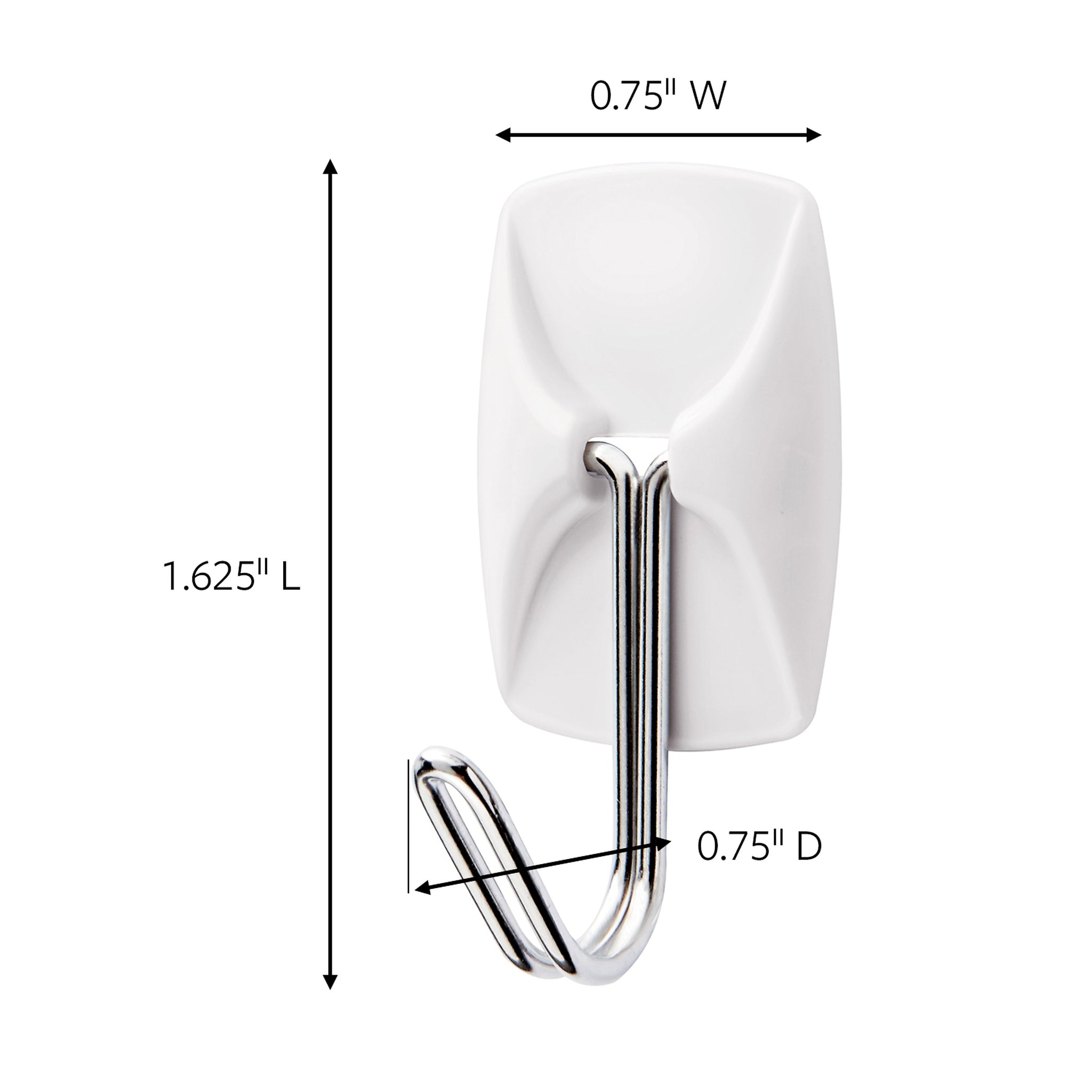 Command Small Hooks, 0.5 lb., White, 9 Command Hooks, 12 Command Strips