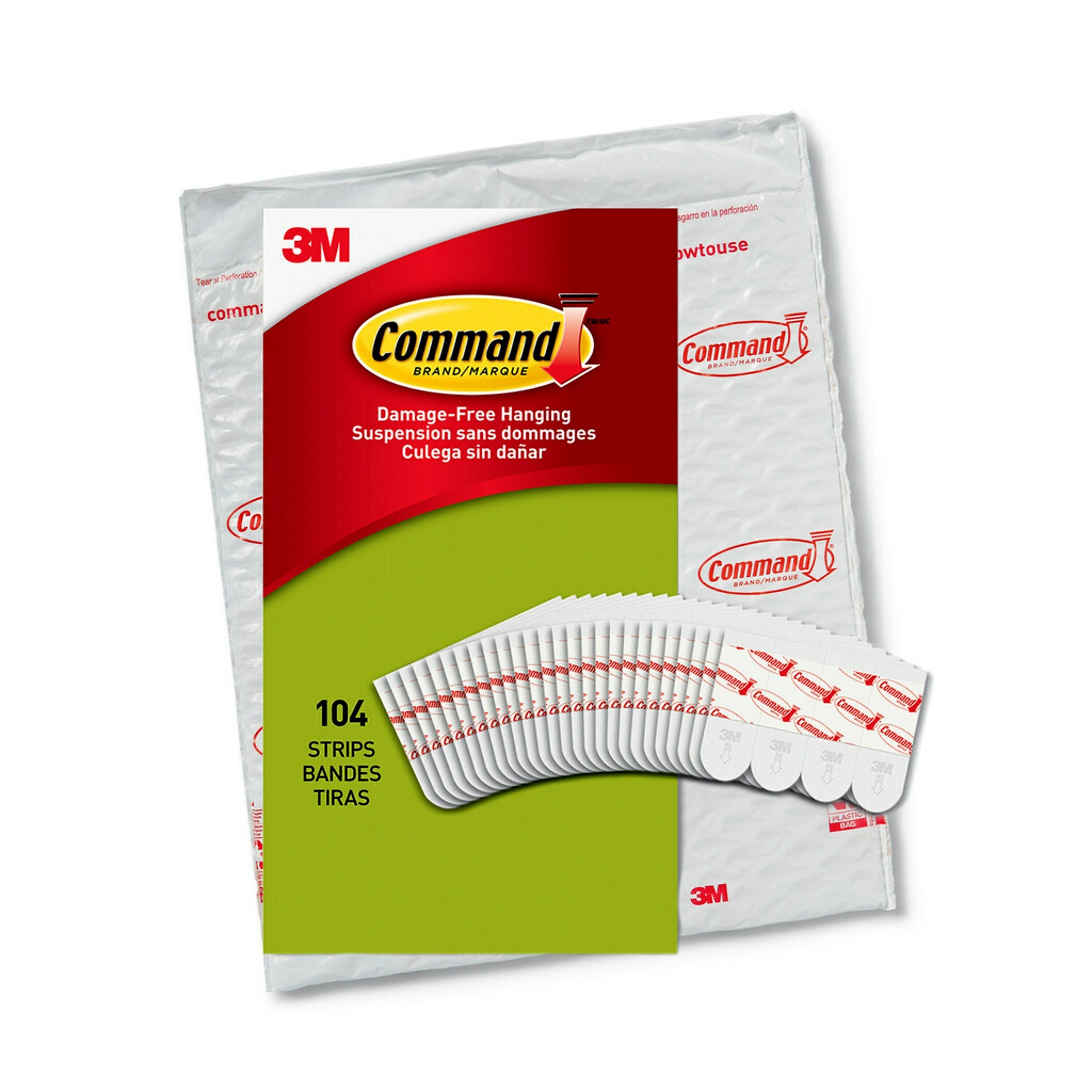 Command™ Small Poster Strips, 104 Strips/Pack